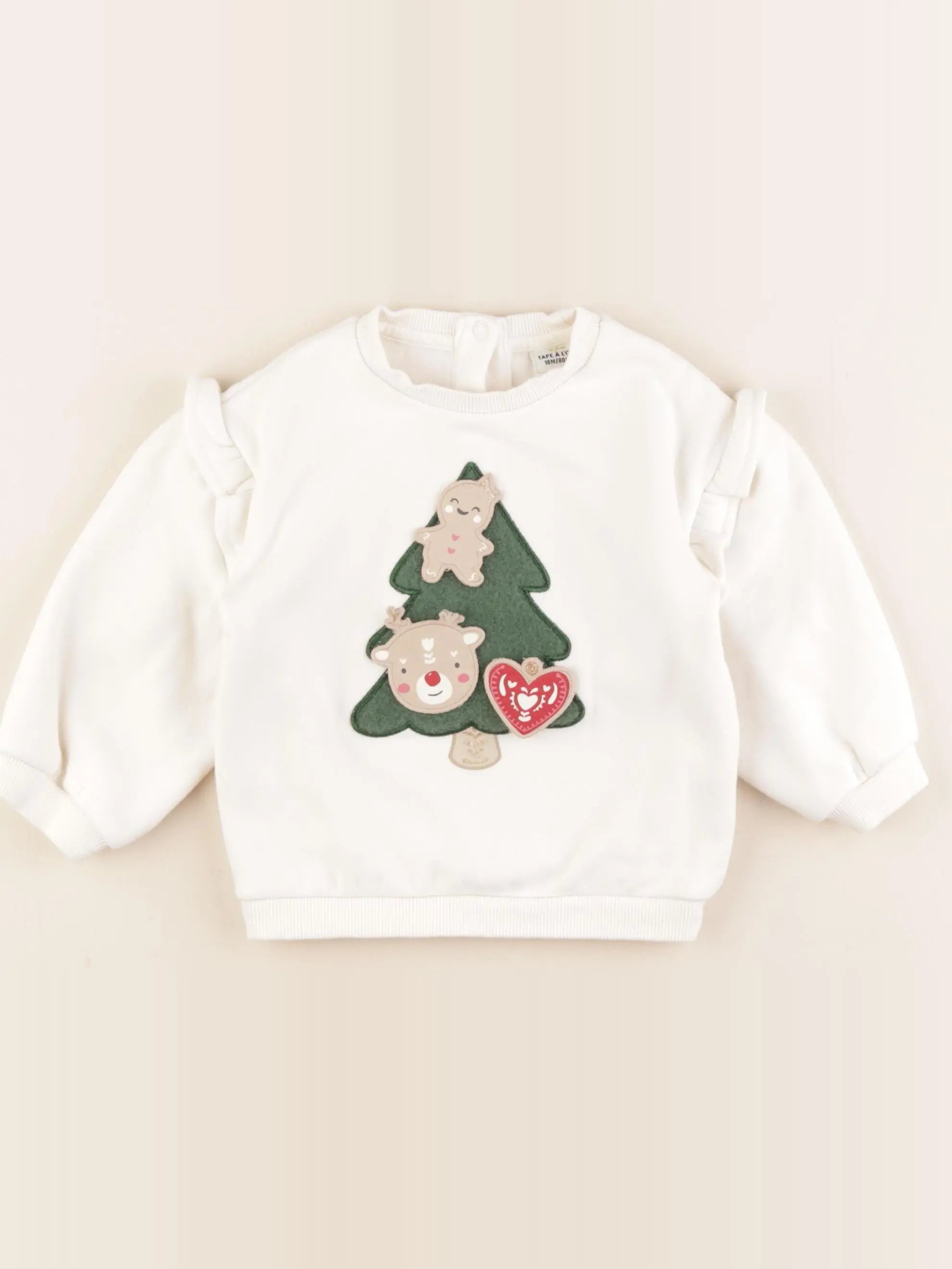 Tape à l'oeil - sweat blanc - 18 mois