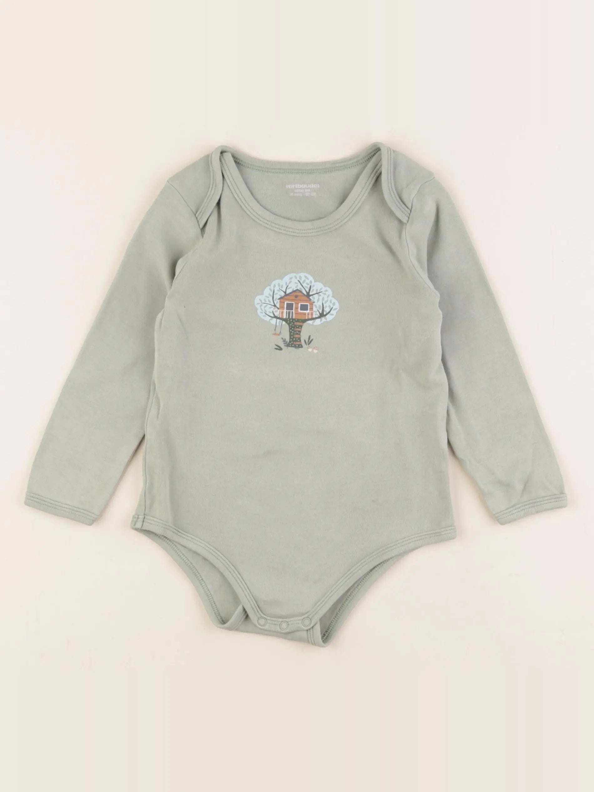 Vertbaudet - body vert - 36 mois