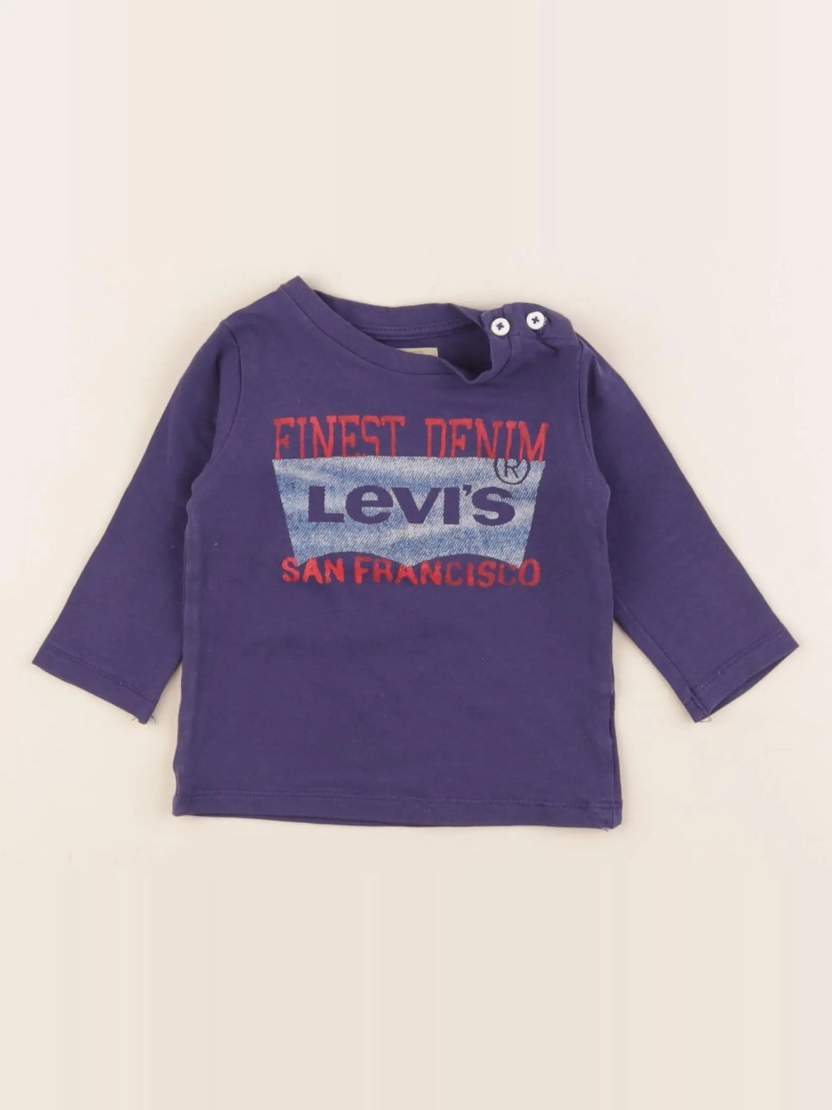 Levi's - tee-shirt bleu - 6 mois