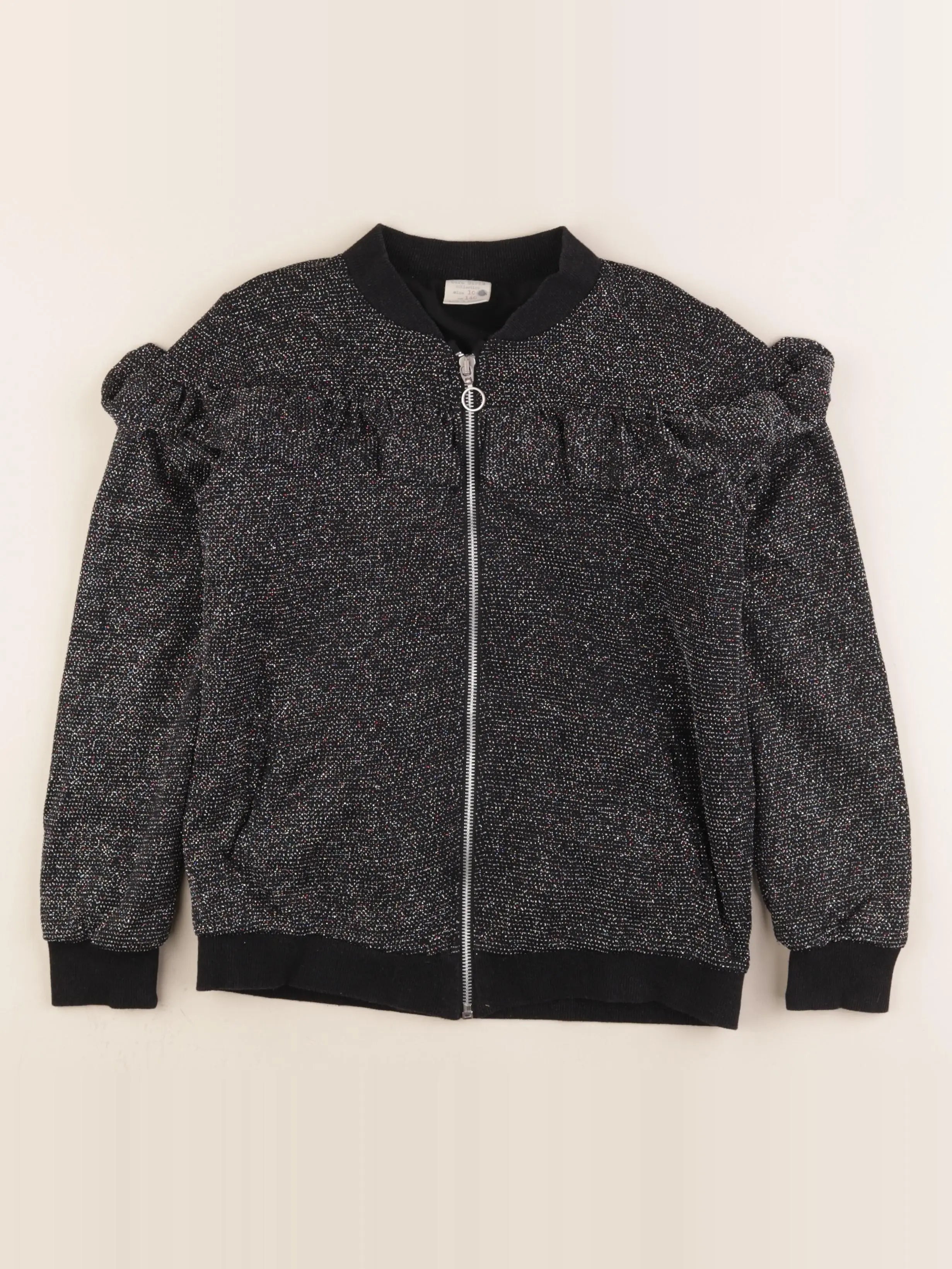 Zara - veste doublé noir - 10 ans
