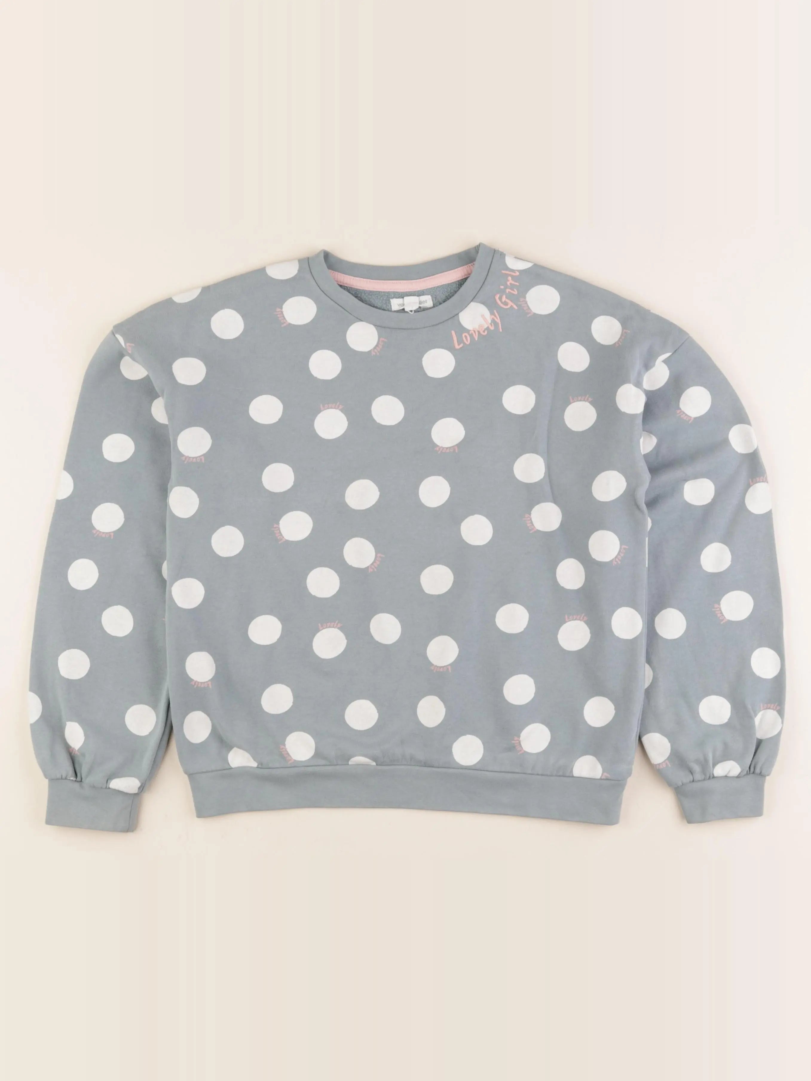 Vertbaudet - sweat vert - 10 ans