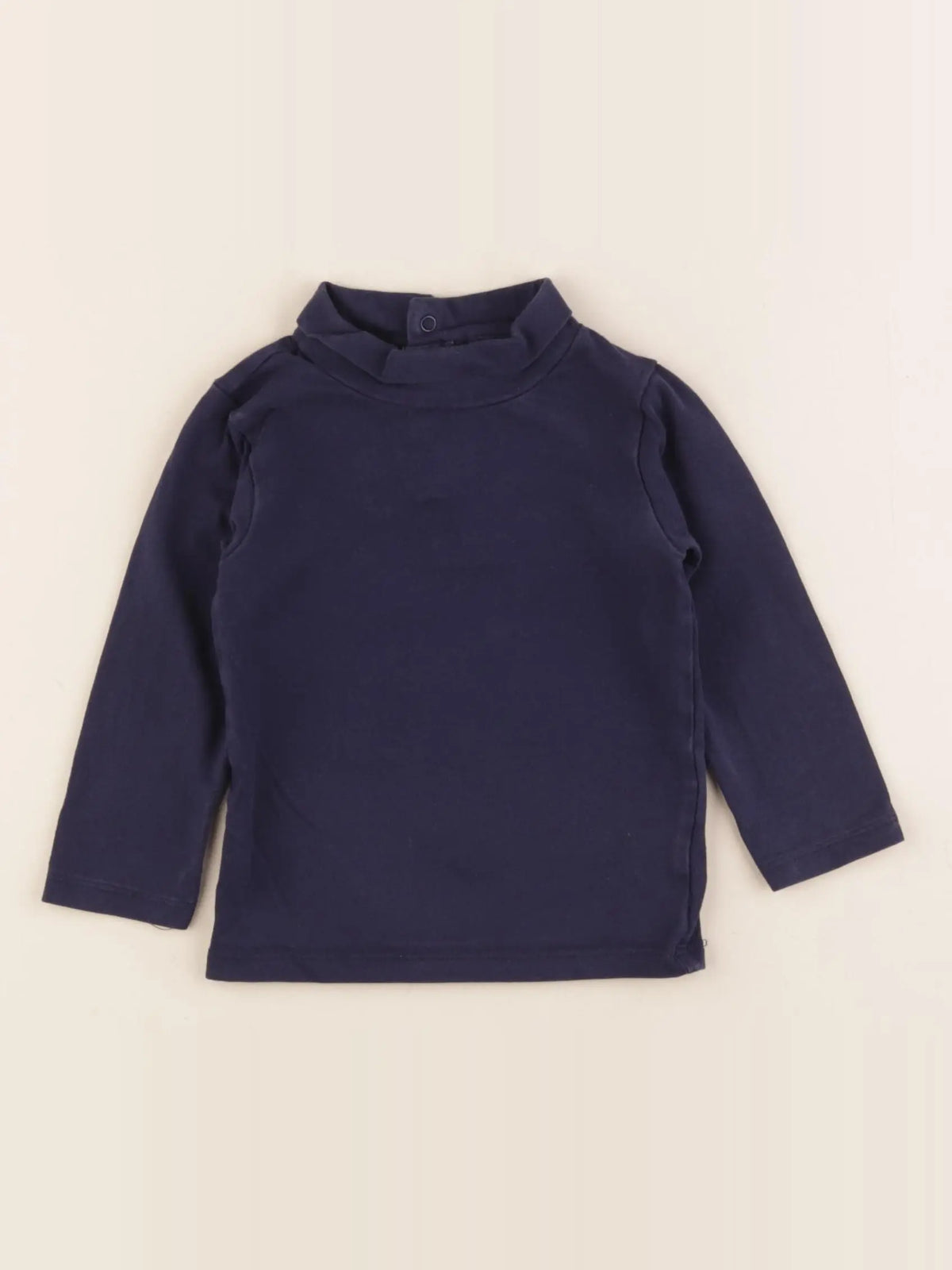 Vertbaudet - sous-pull bleu - 12 mois