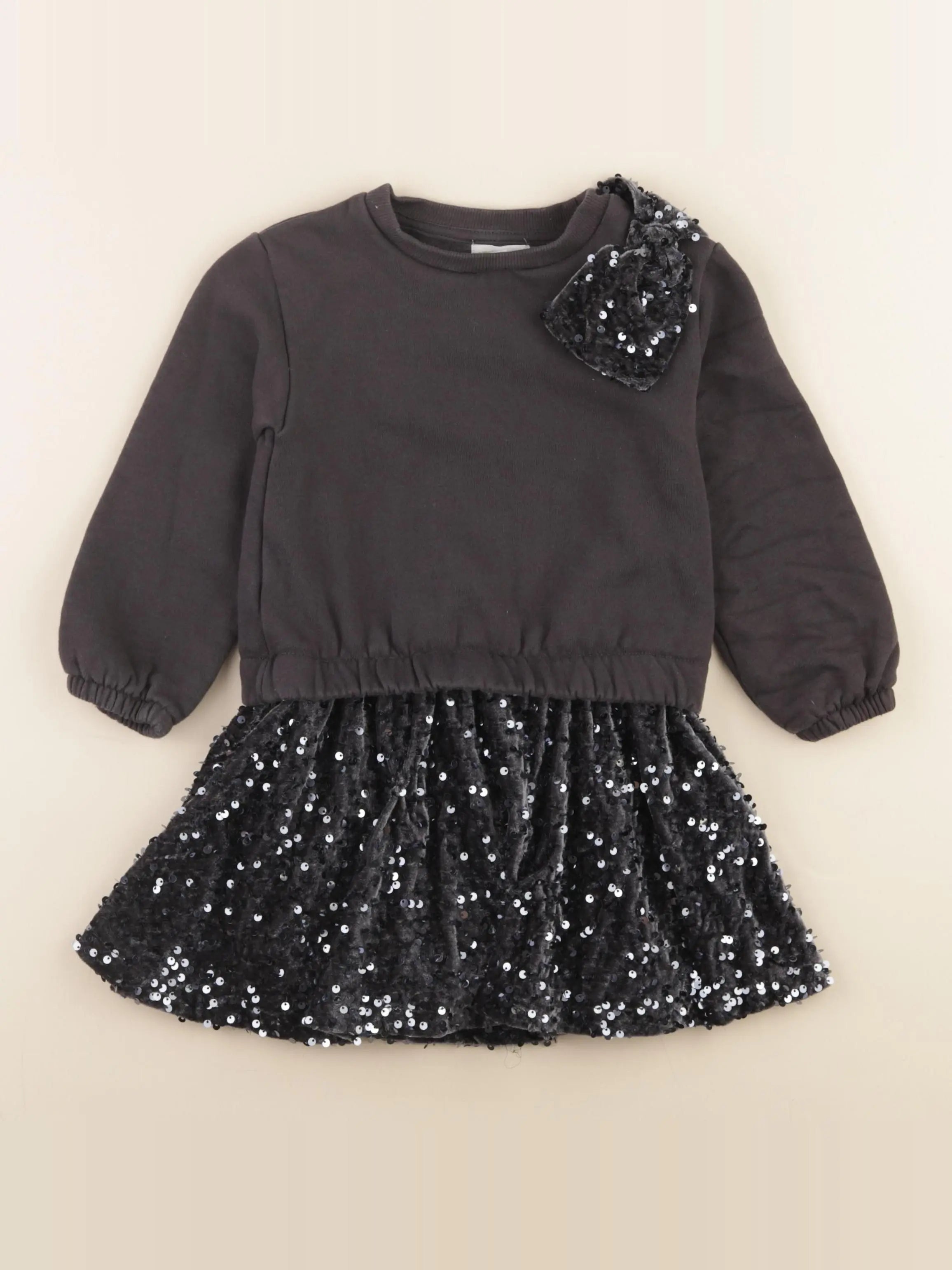 Vertbaudet - robe gris - 4 ans