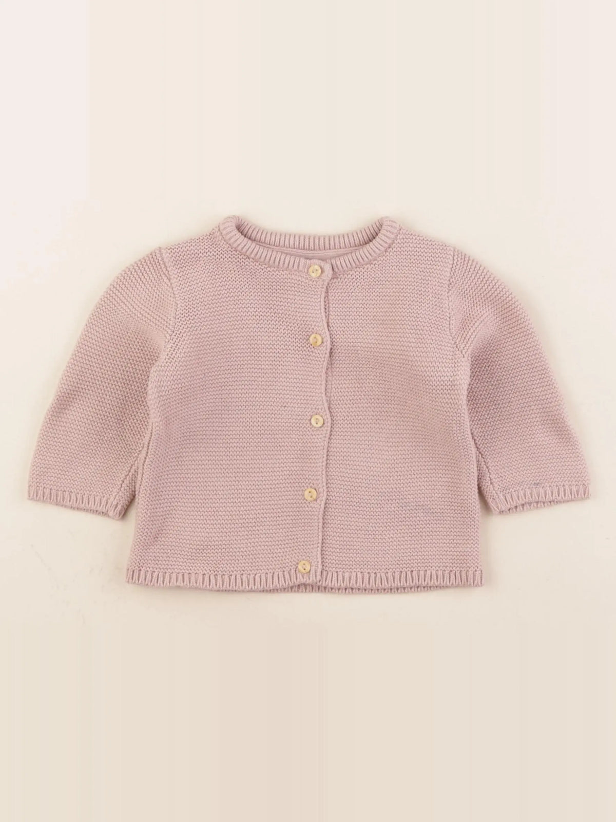 H&M - gilet rose - 2/4 mois