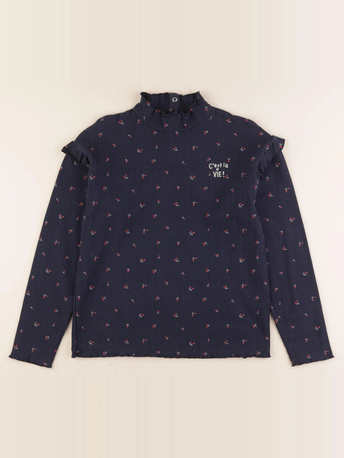 Vertbaudet - sous-pull bleu - 12 ans
