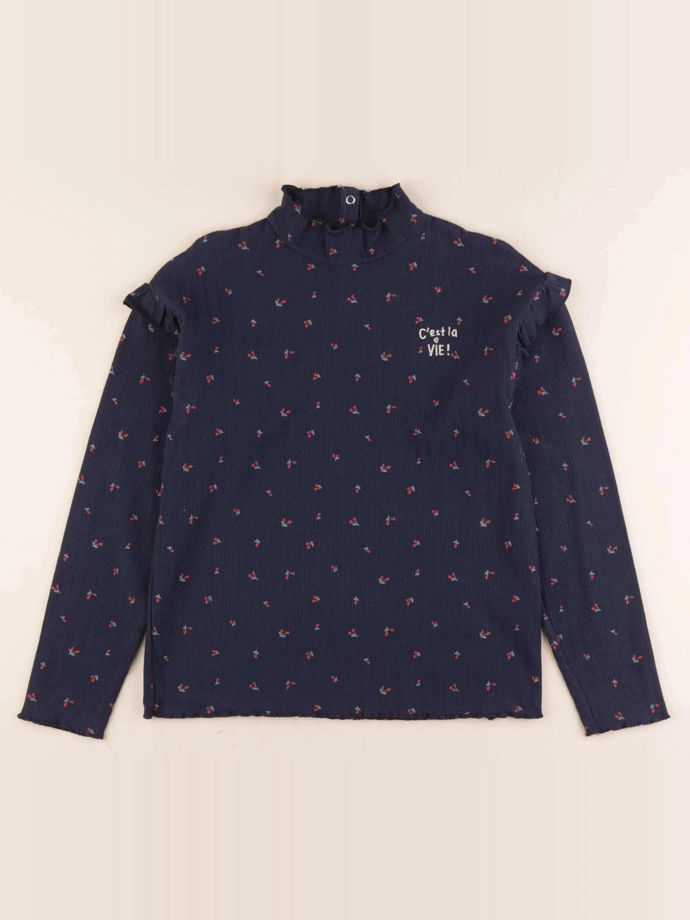 Vertbaudet - sous-pull bleu - 12 ans