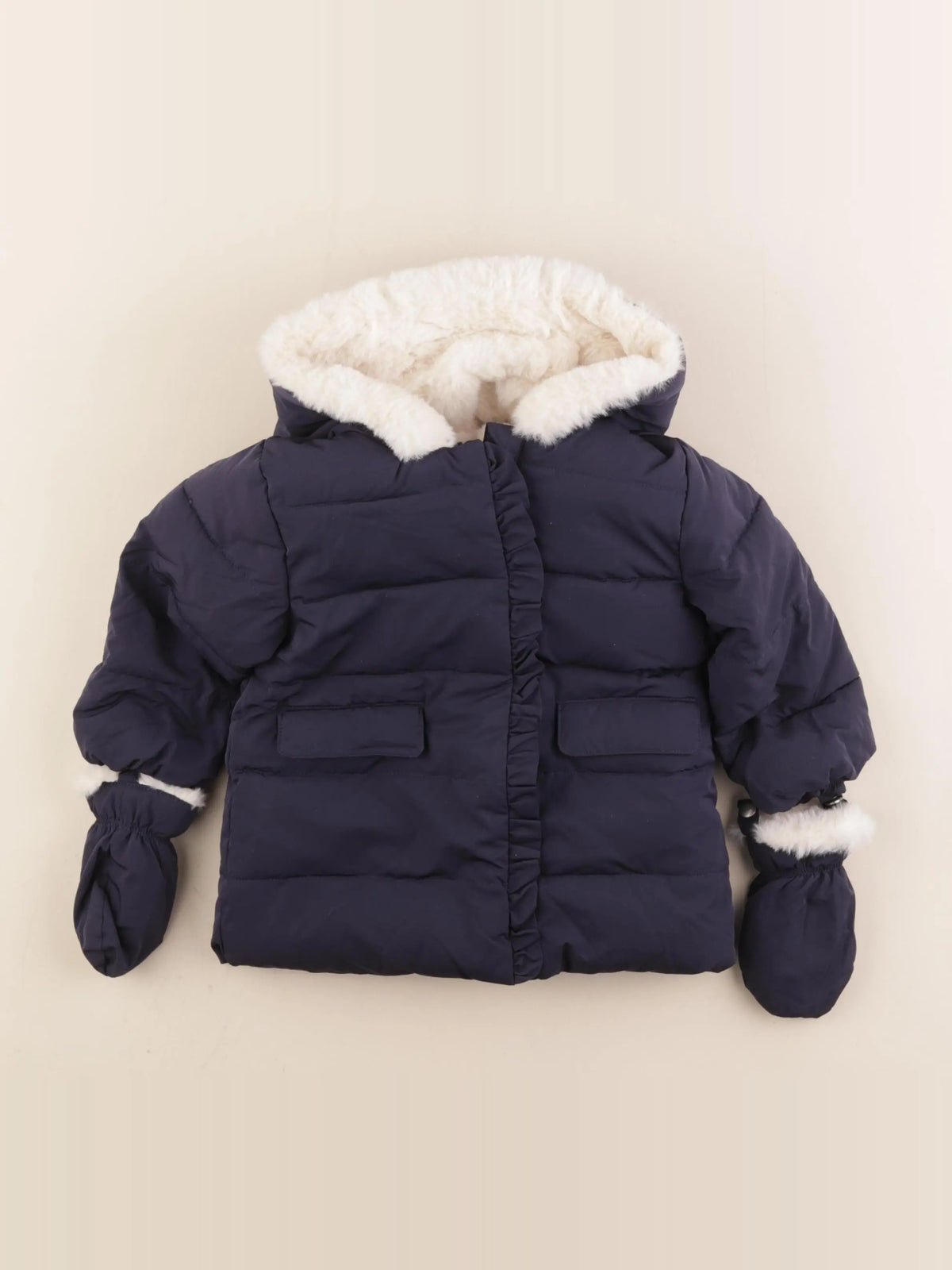 Cyrillus - parka bleu - 12 mois