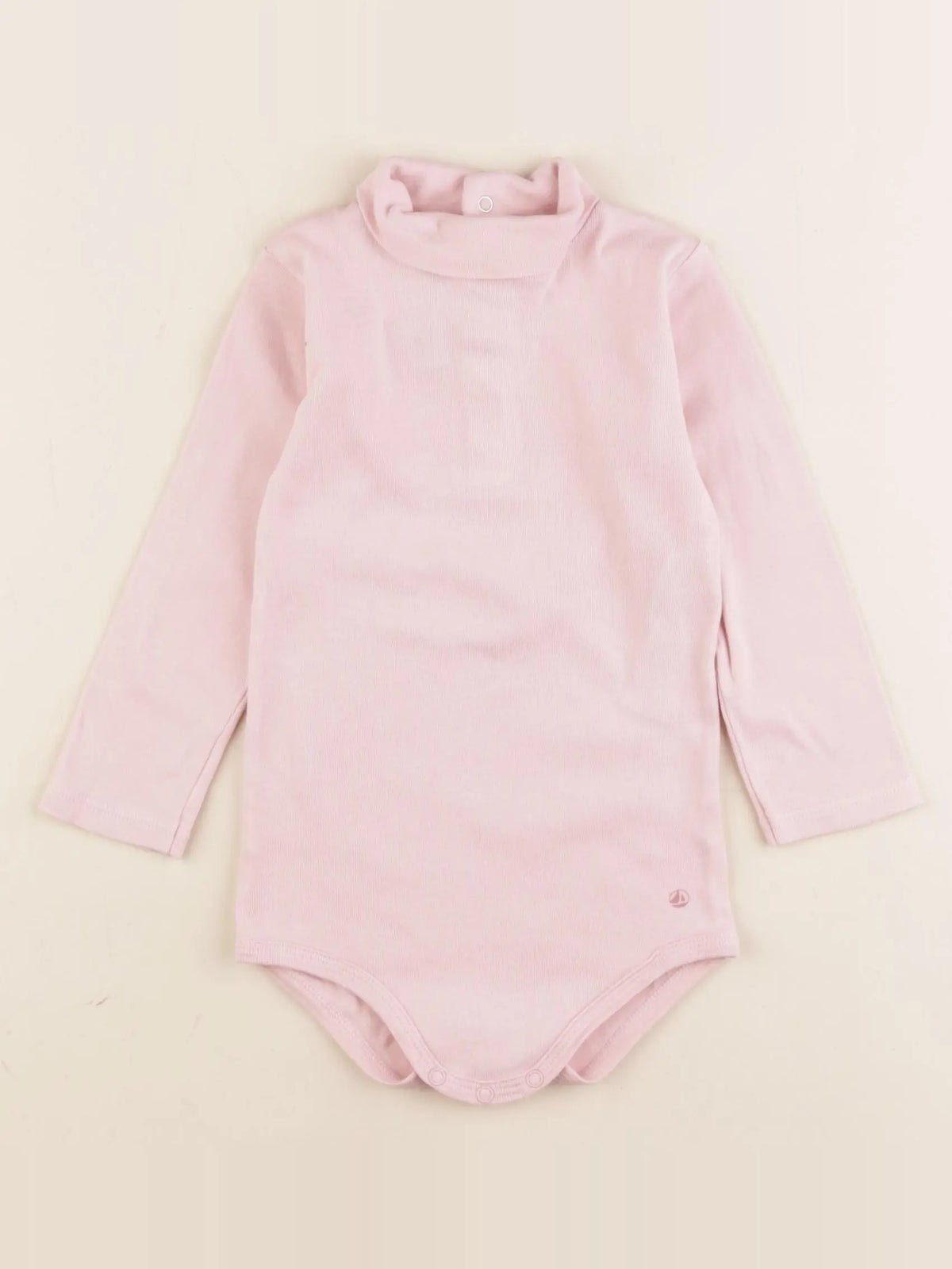 Petit Bateau - body à col rose - 18 mois