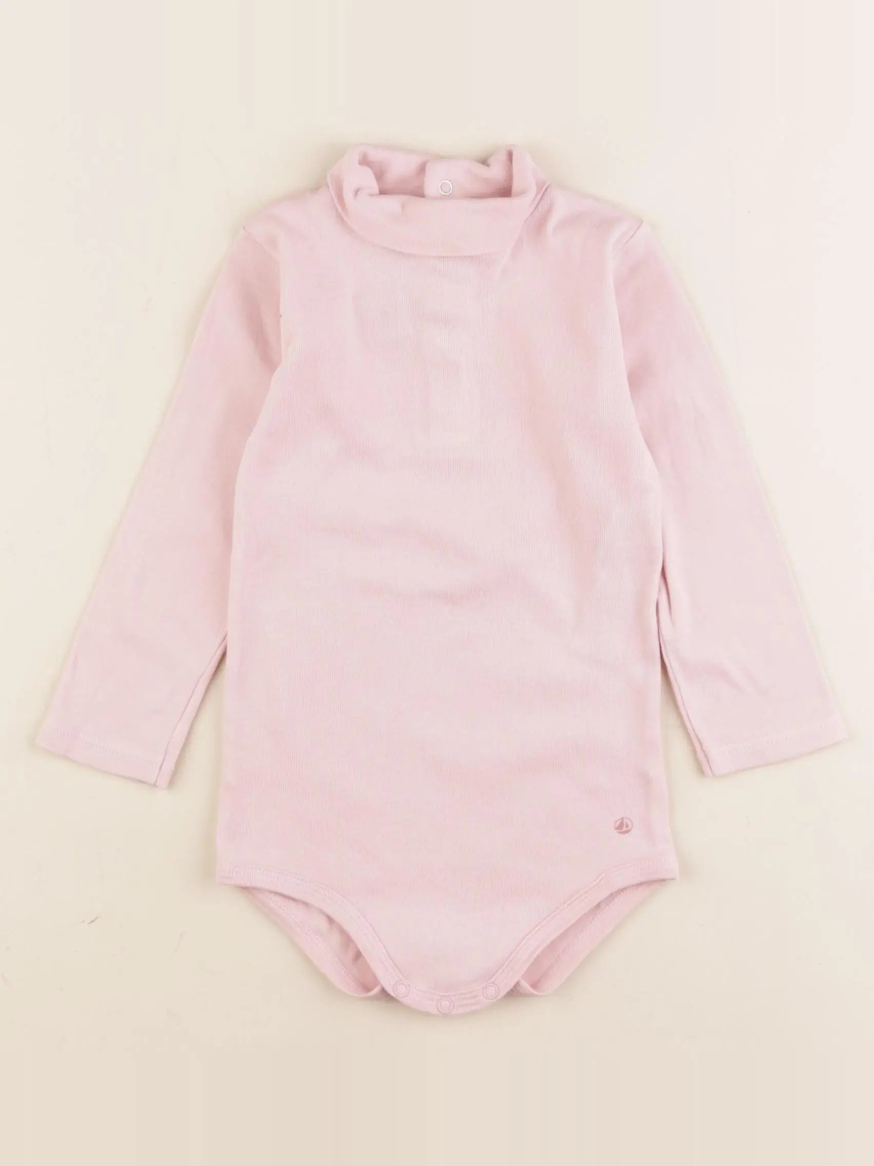 Petit Bateau - body à col rose - 18 mois
