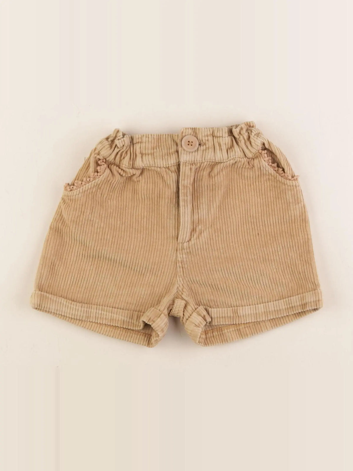 Bonheur du jour - short marron - 2 ans