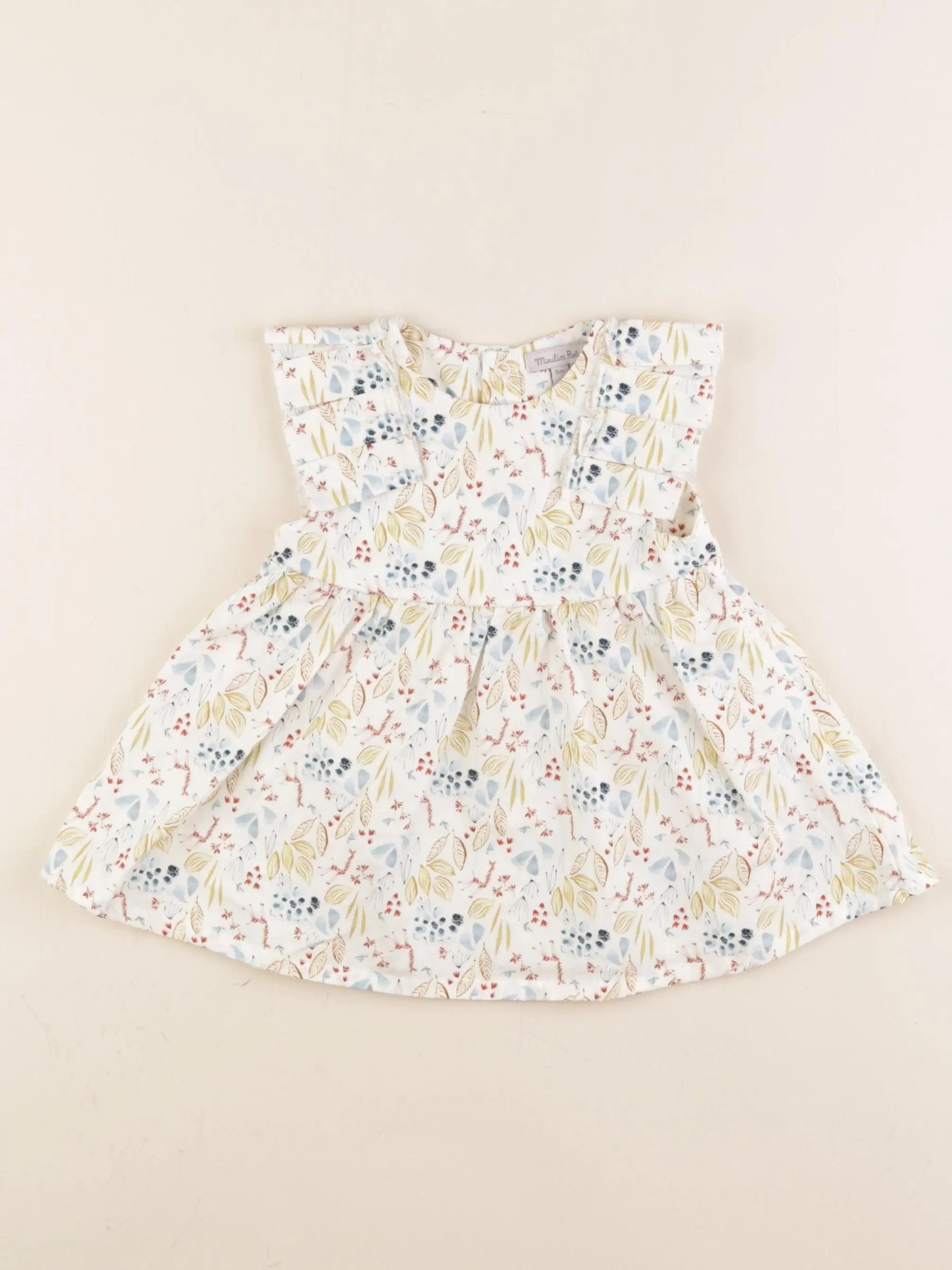 Moulin Roty - robe multicolore - 6 mois