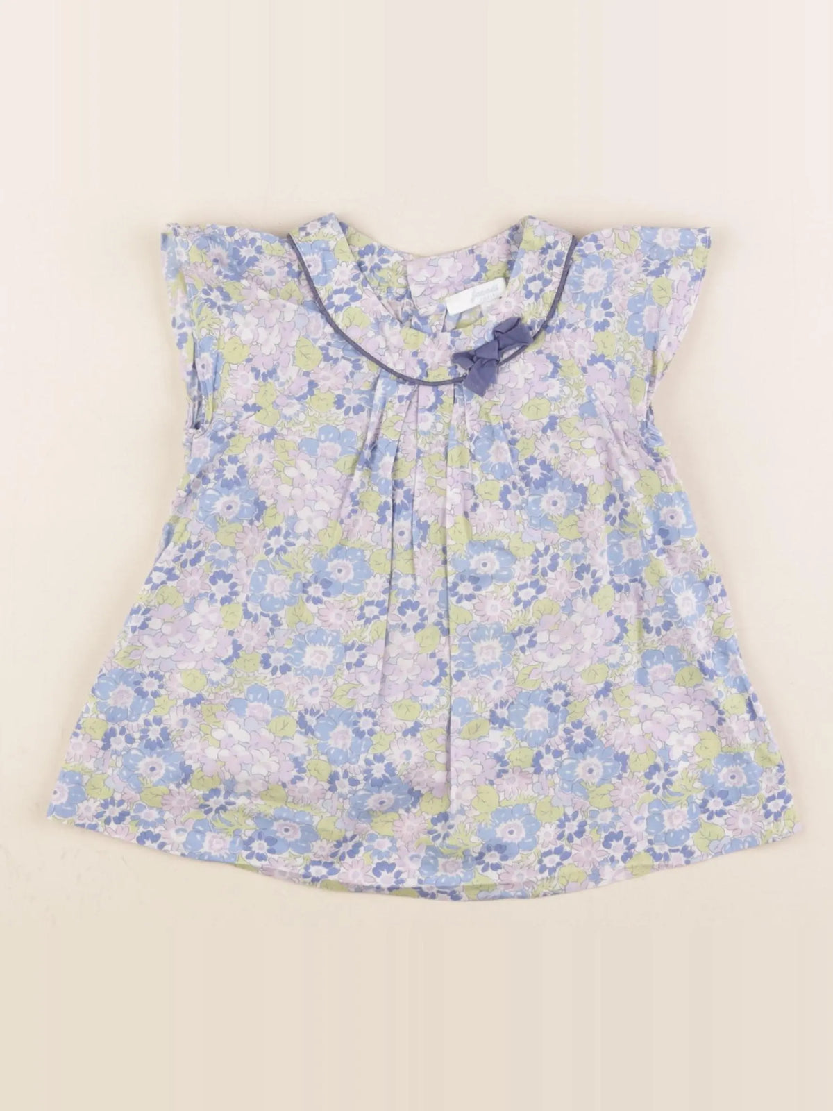 Jacadi - blouse bleu - 24 mois