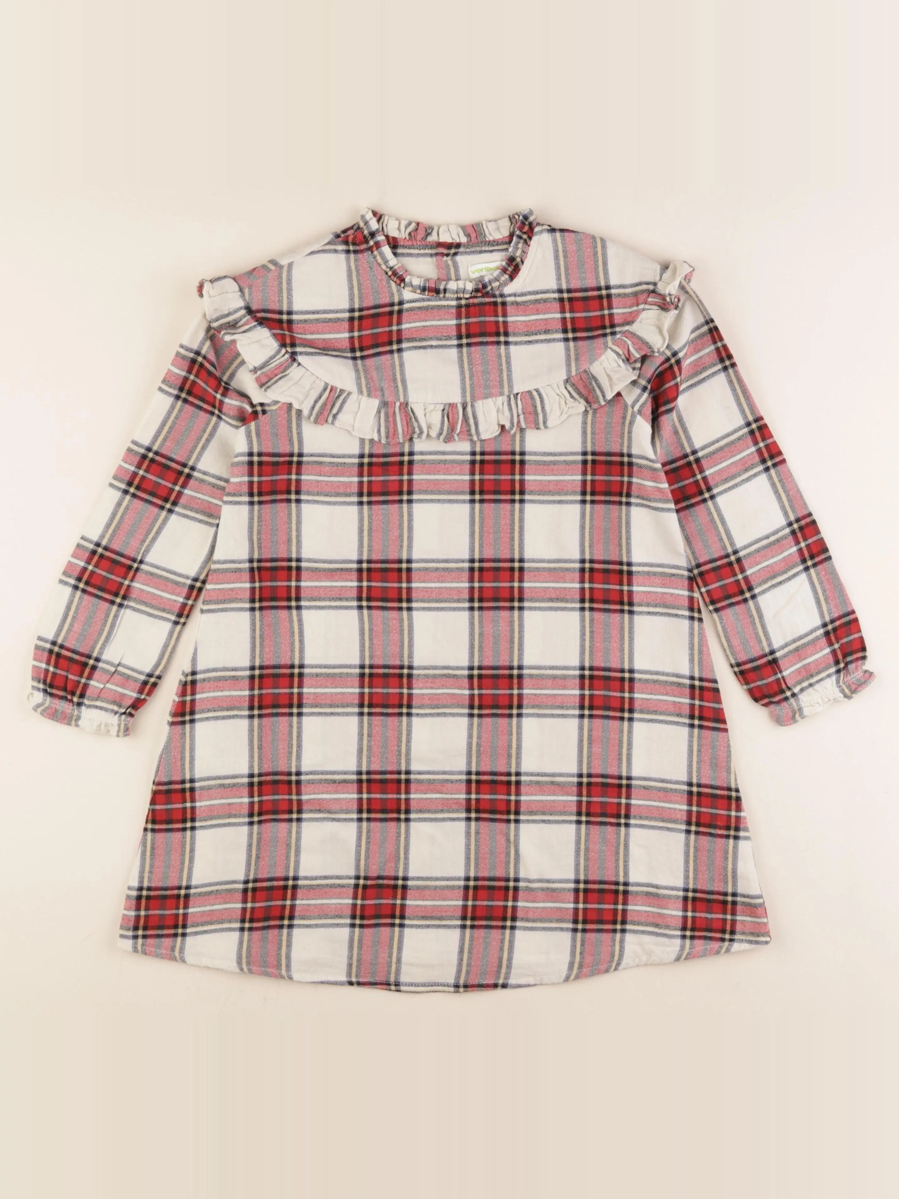 Vertbaudet - robe multicolore - 7 ans