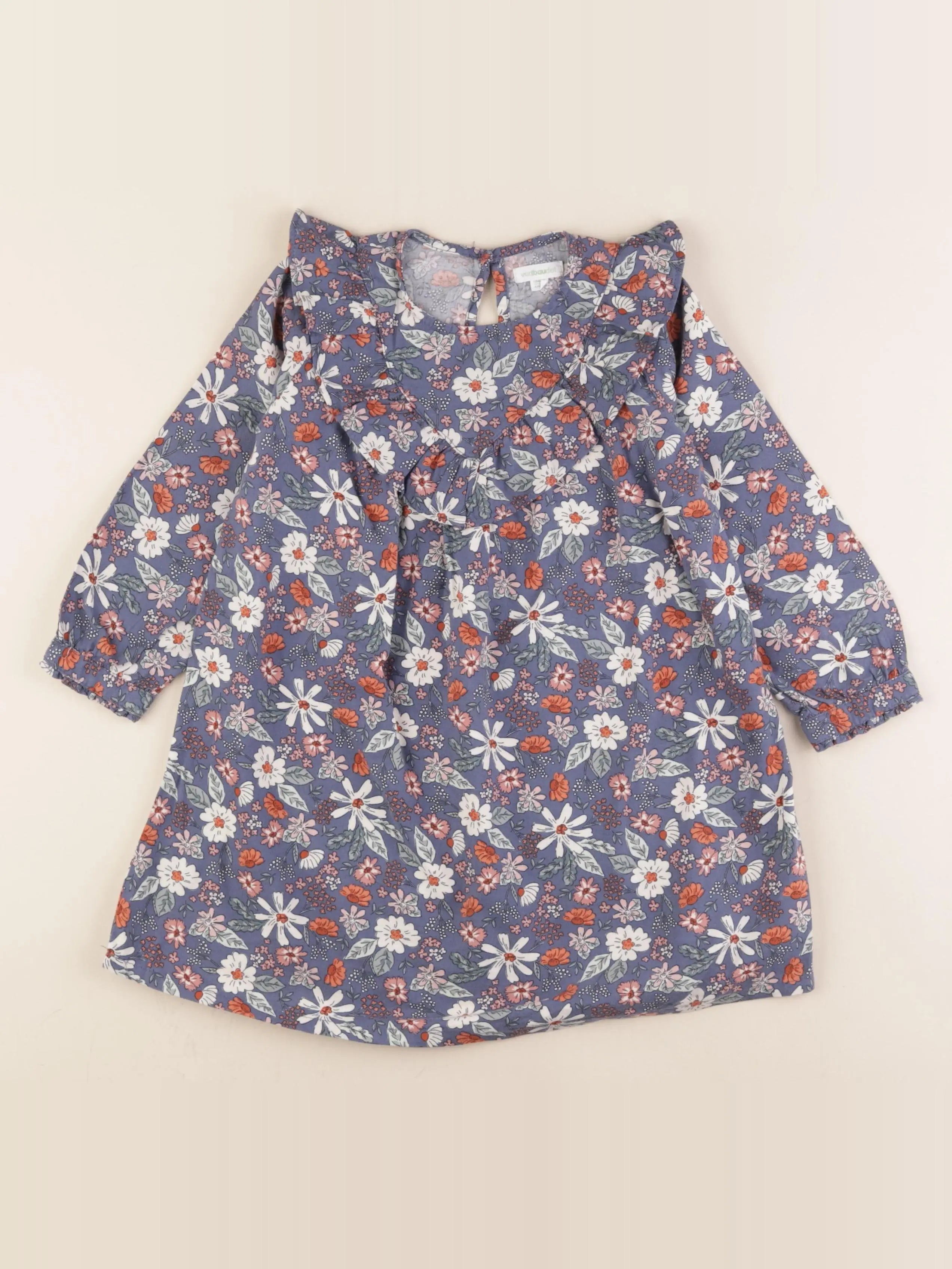Vertbaudet - robe bleu - 4 ans