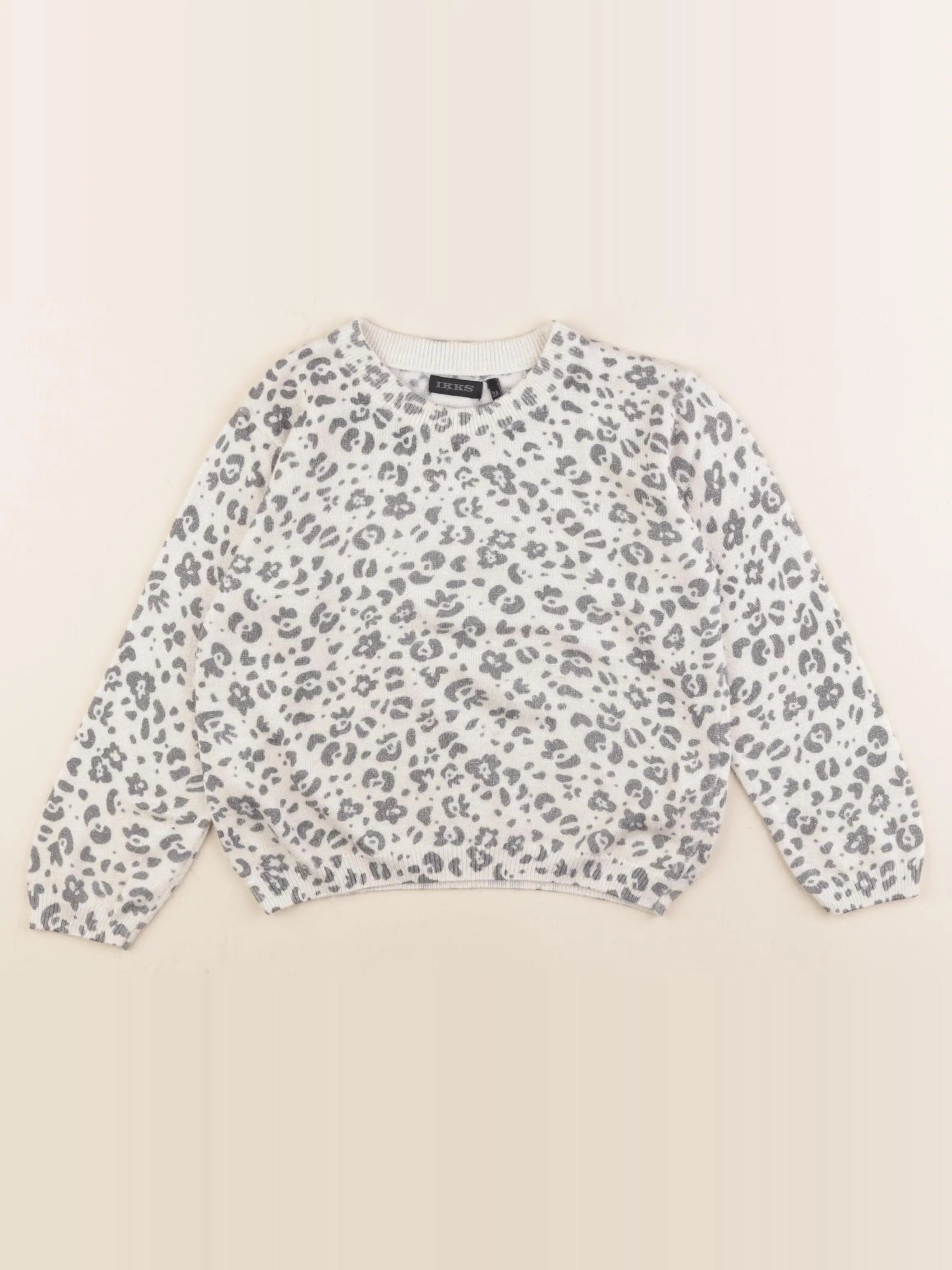 IKKS - pull blanc, argent - 3 ans