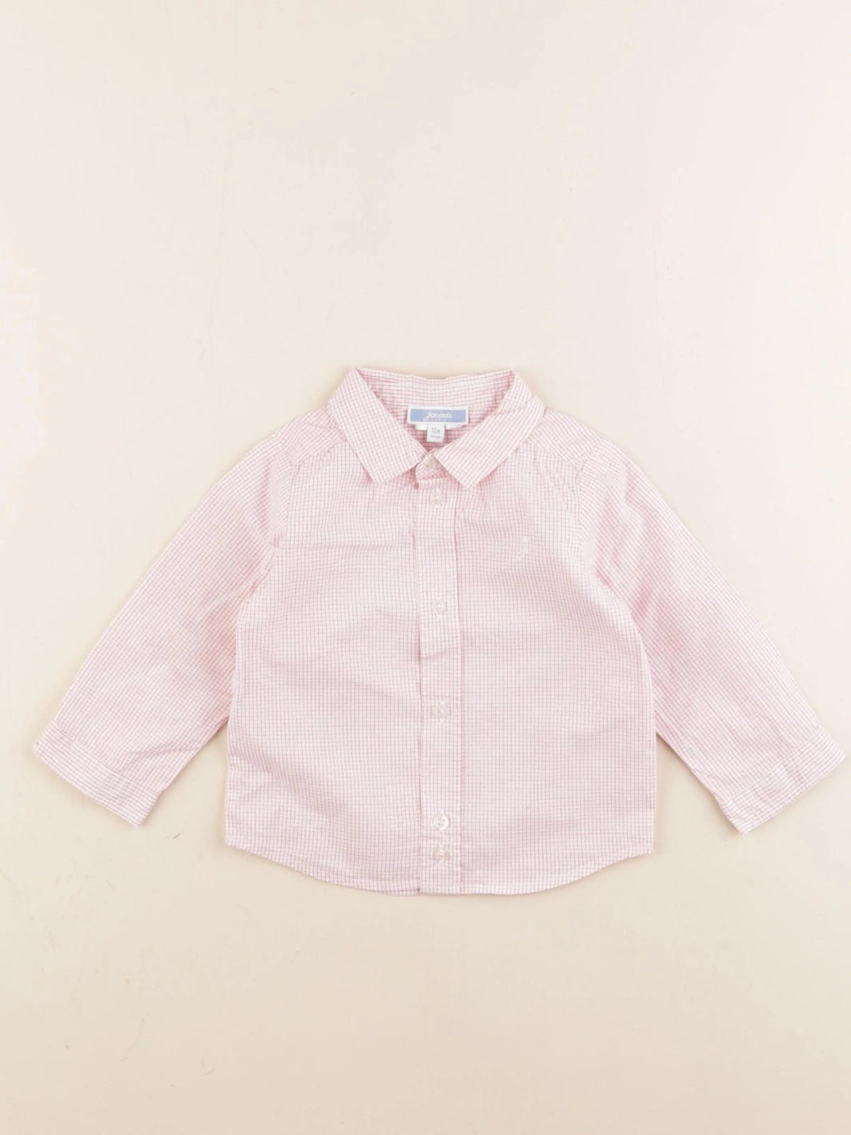Jacadi - chemise rouge, blanc - 12 mois