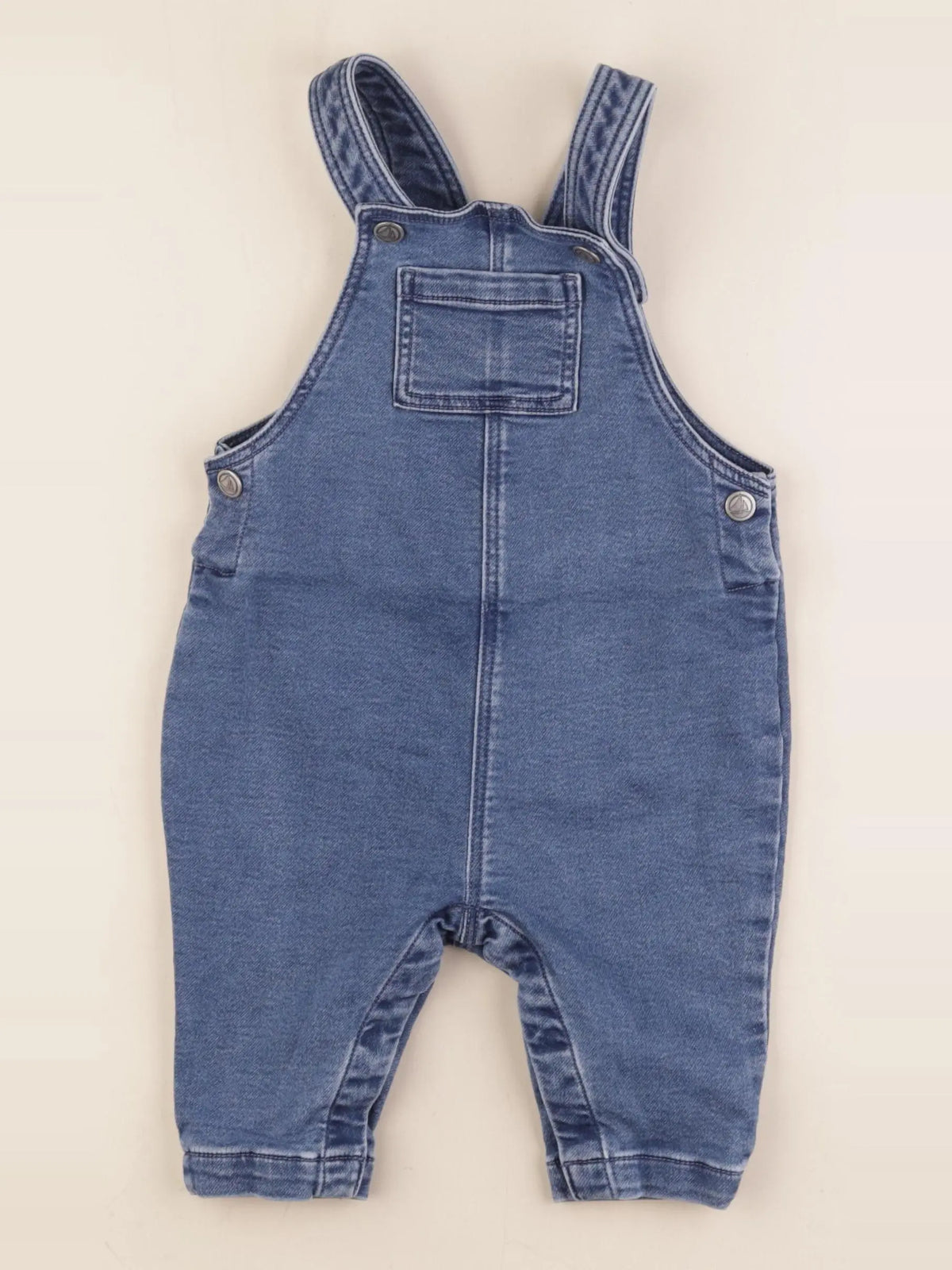 Petit Bateau - salopette bleu - 12 mois