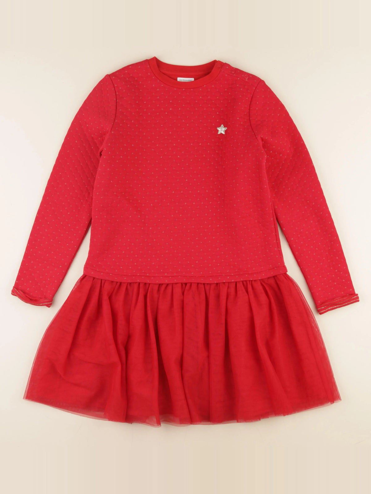 Vertbaudet - robe rouge - 14 ans