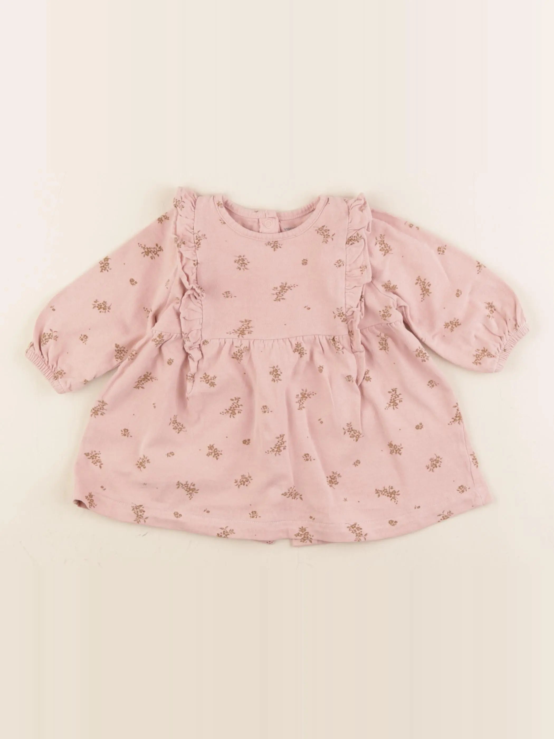 Vertbaudet - robe rose - 6 mois