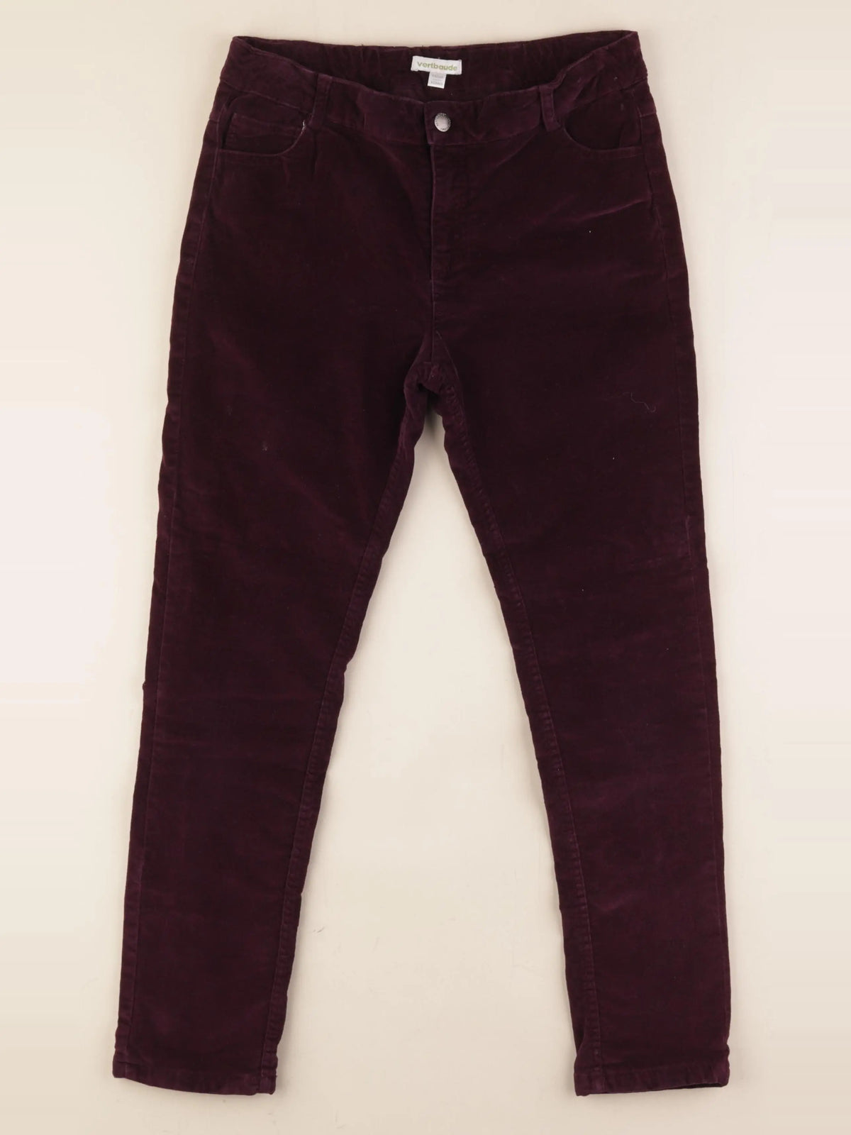 Vertbaudet - pantalon doublé violet - 12 ans