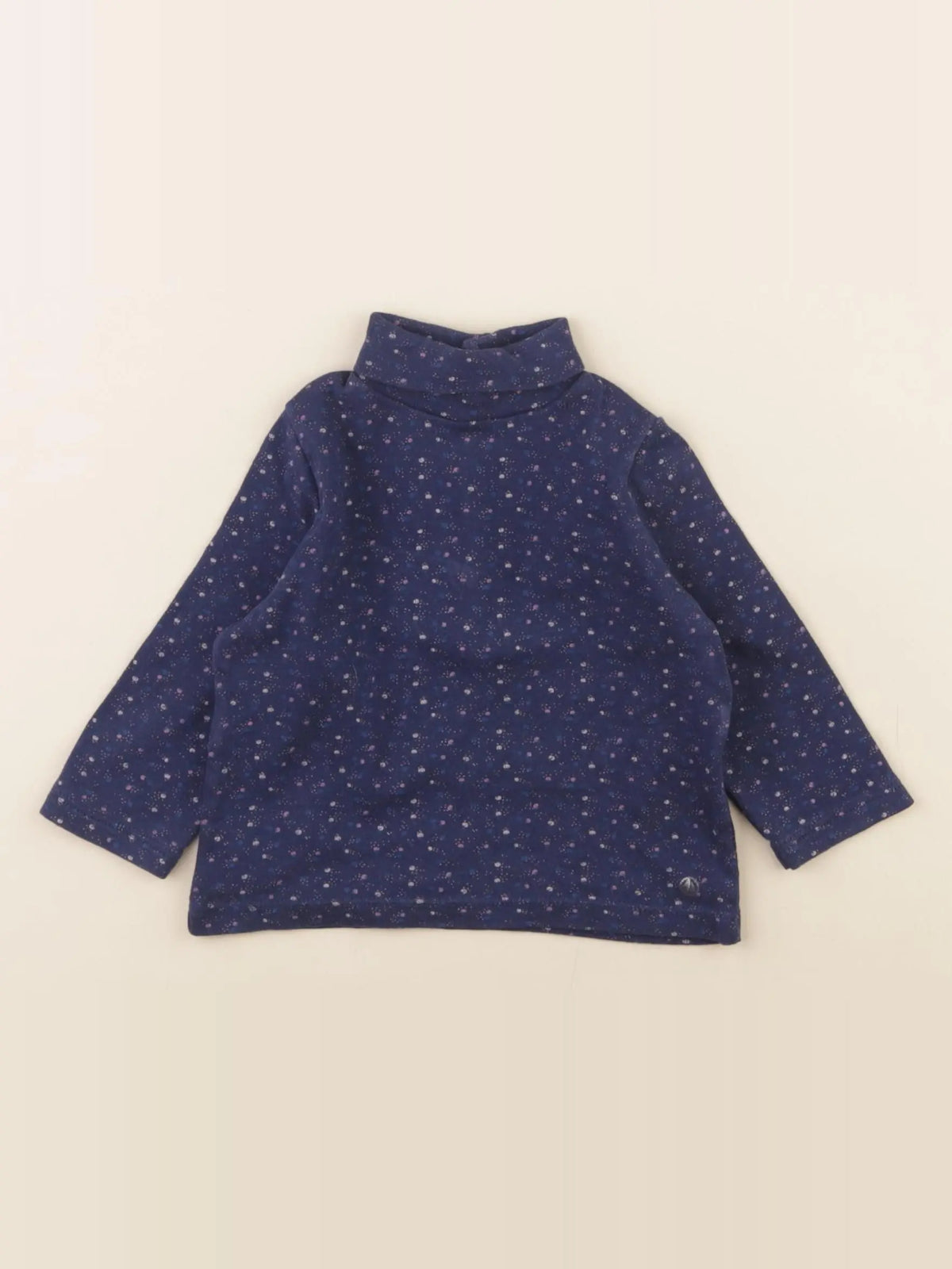 Petit Bateau - sous-pull bleu - 6 mois