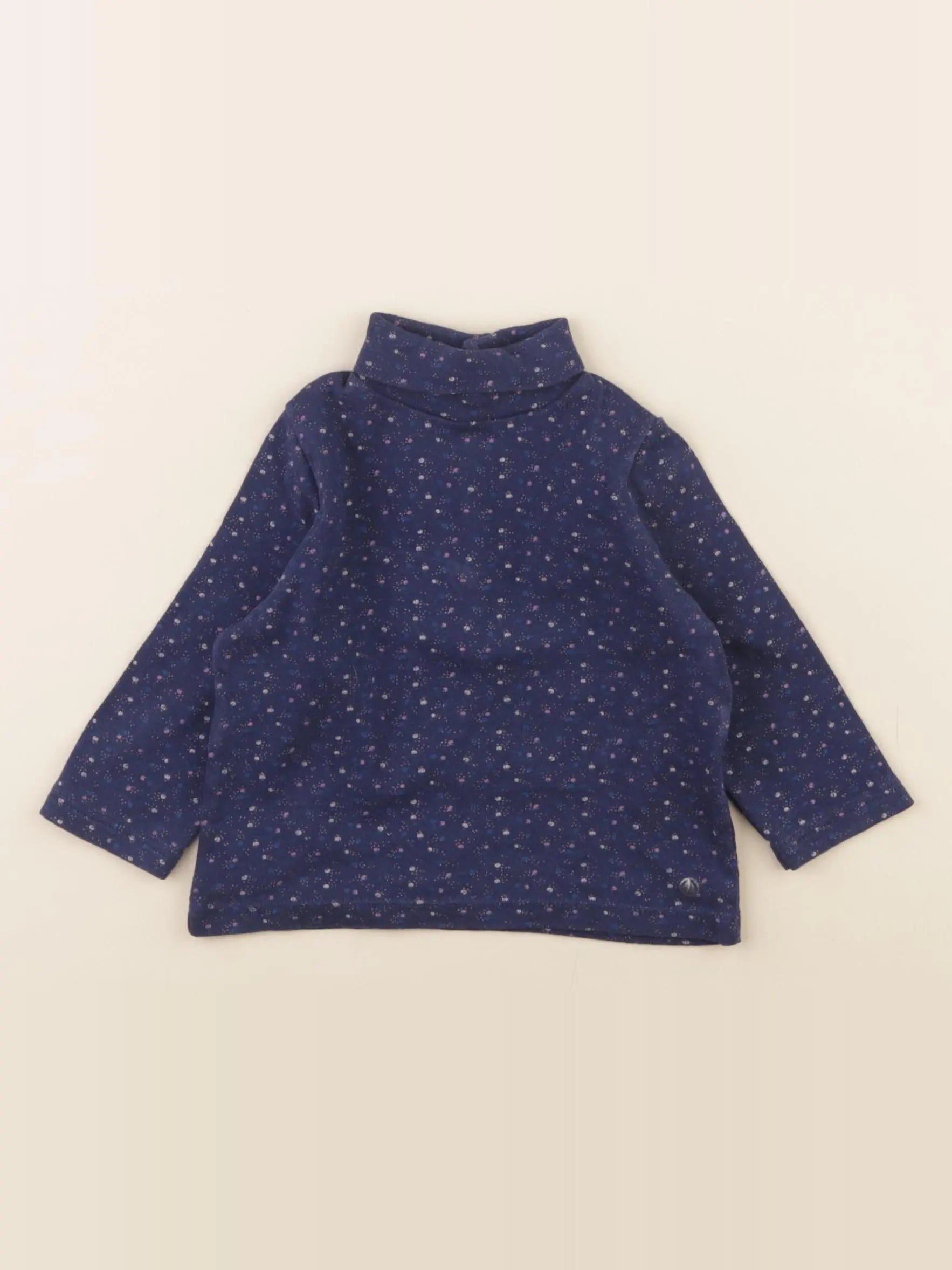 Petit Bateau - sous-pull bleu - 6 mois
