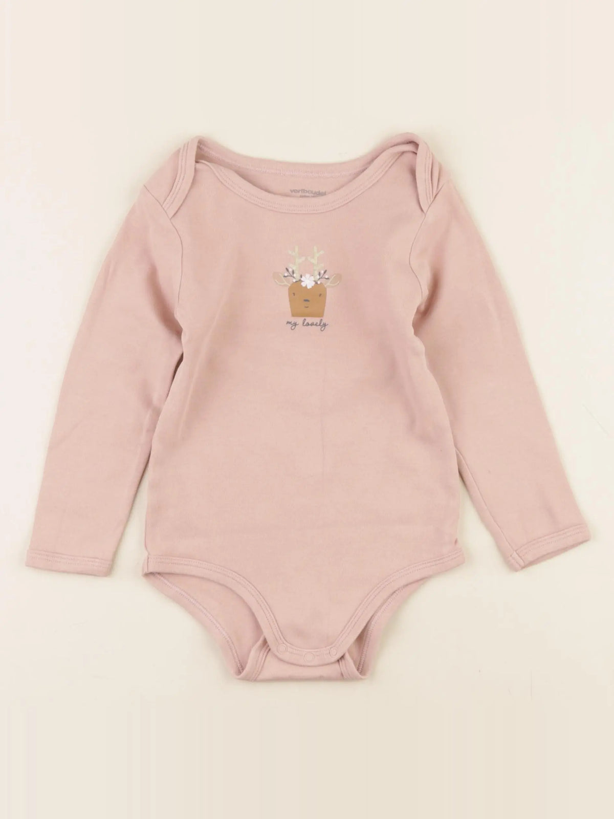 Vertbaudet - body rose - 36 mois