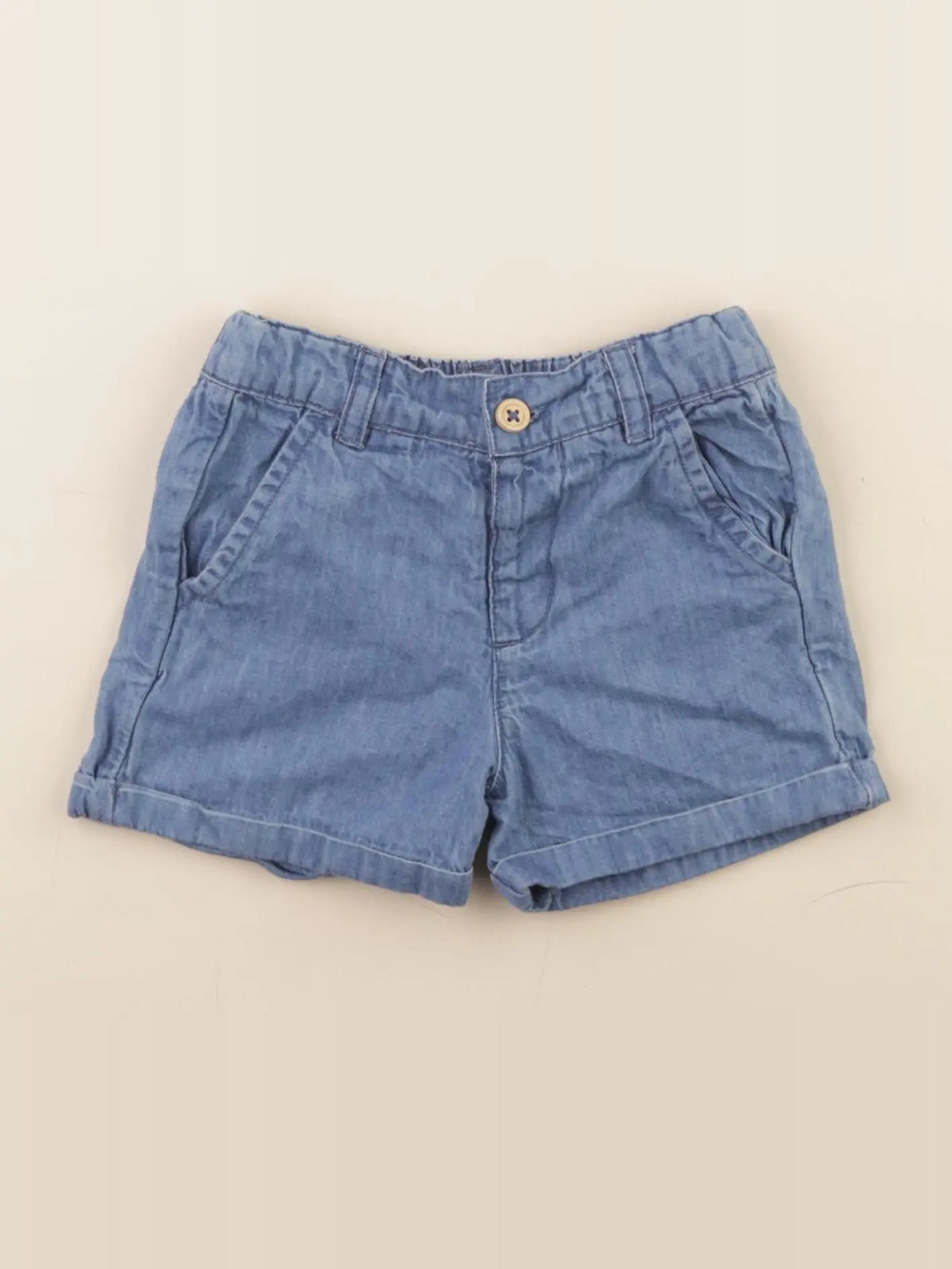 Cyrillus - short bleu - 12 mois