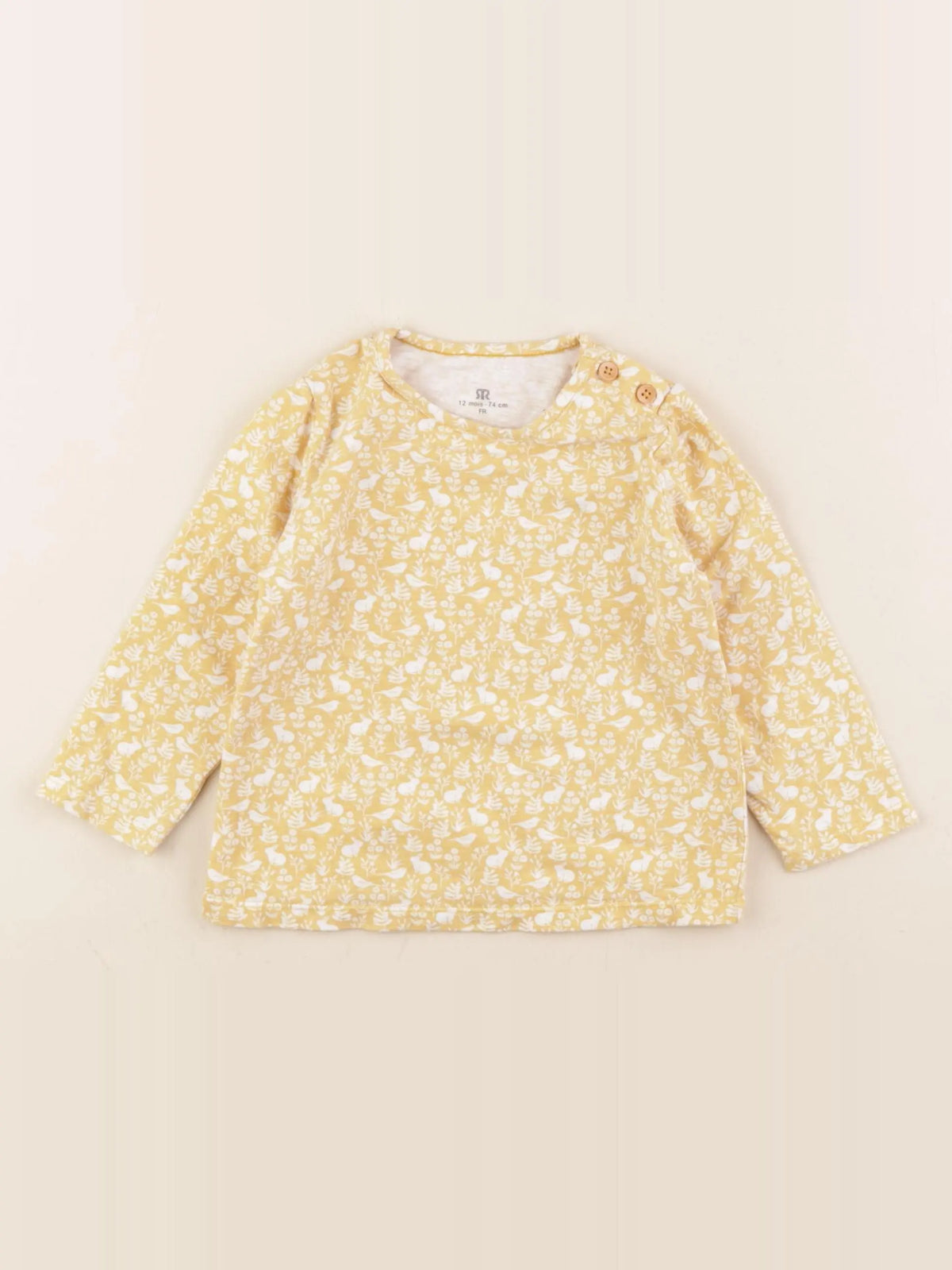 La Redoute - tee-shirt jaune - 12 mois