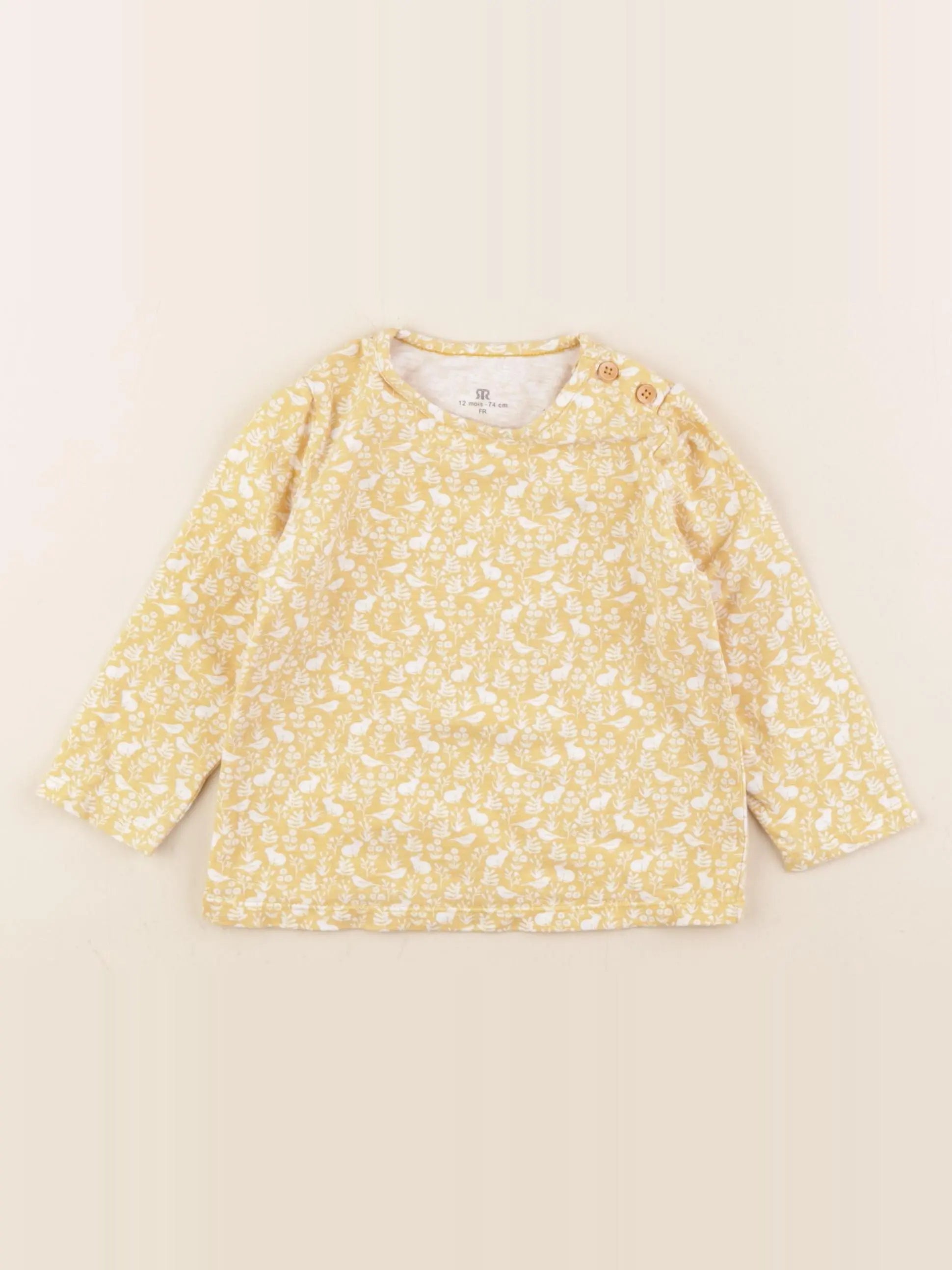 La Redoute - tee-shirt jaune - 12 mois