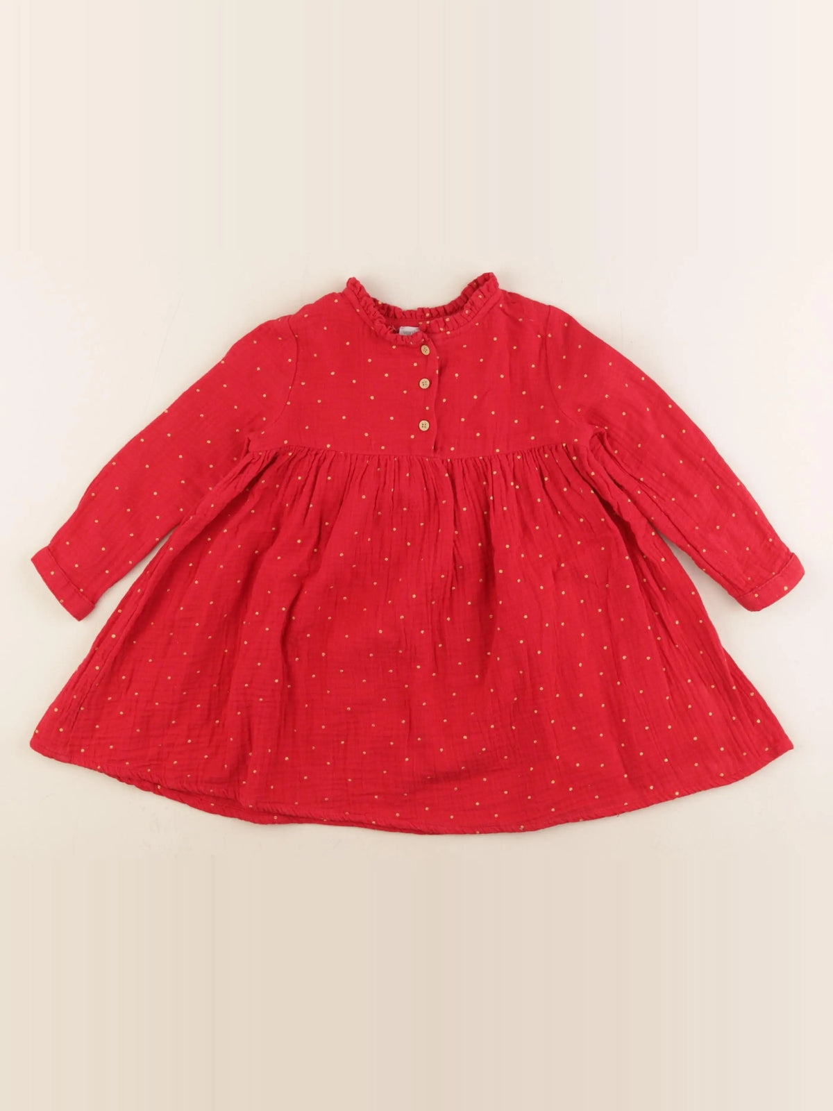 Vertbaudet - robe rouge - 3 ans
