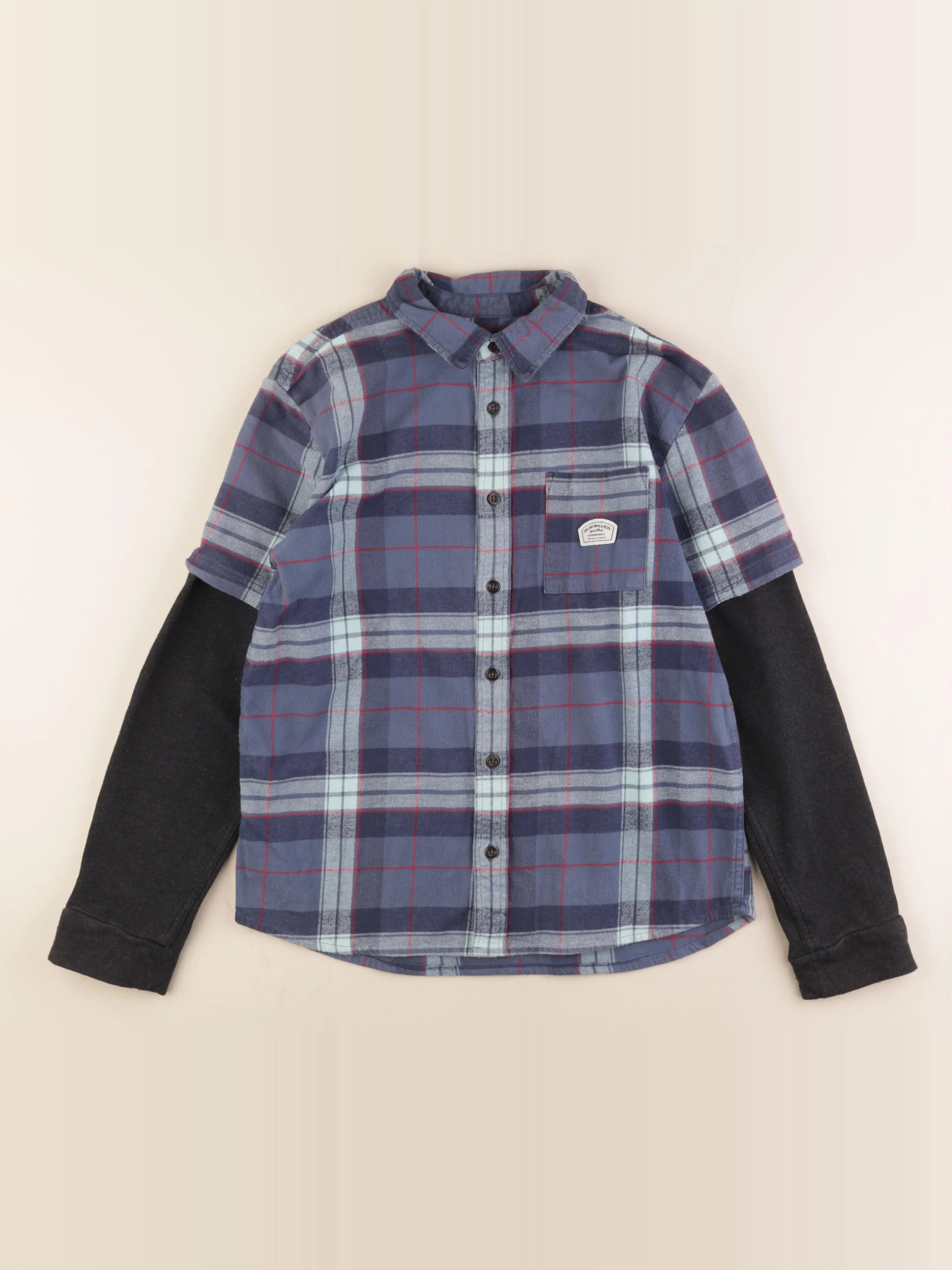 Quiksilver - chemise bleu - 14 ans