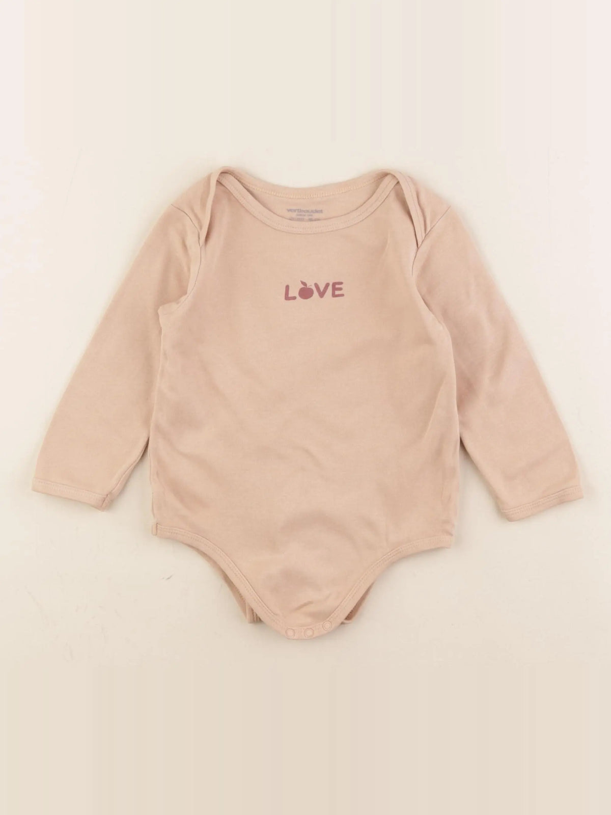 Vertbaudet - body marron - 24 mois