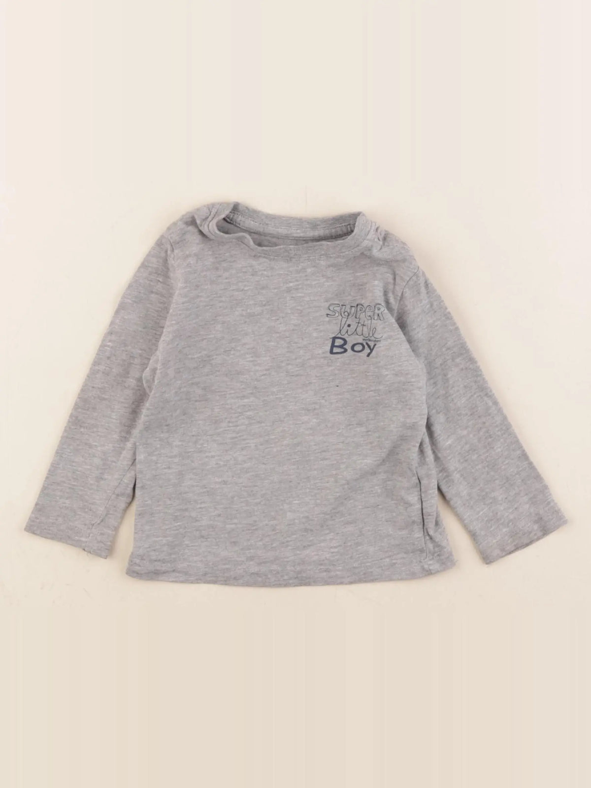 Vertbaudet - tee-shirt gris - 9 mois