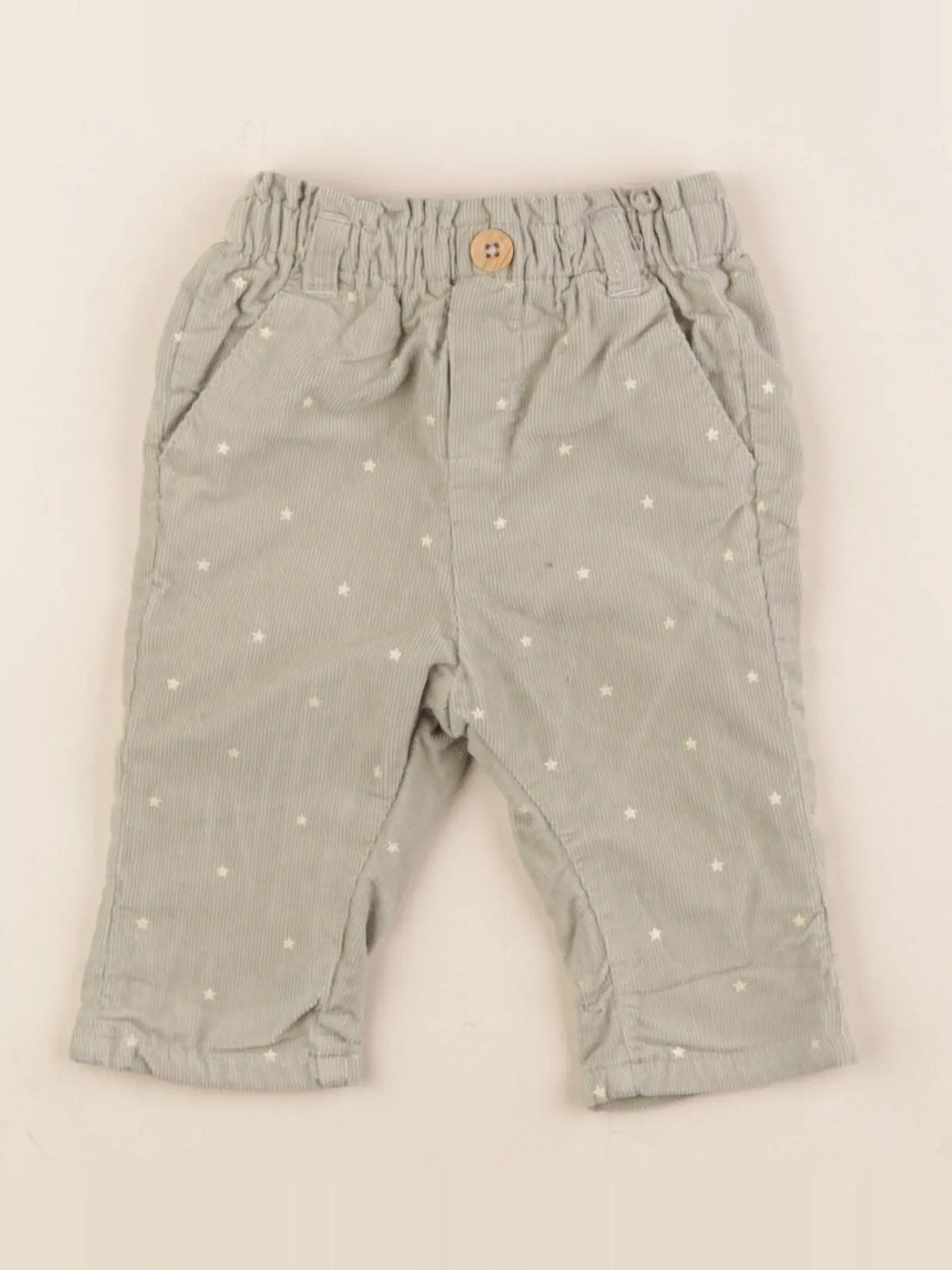 Vertbaudet - pantalon vert - 3 mois
