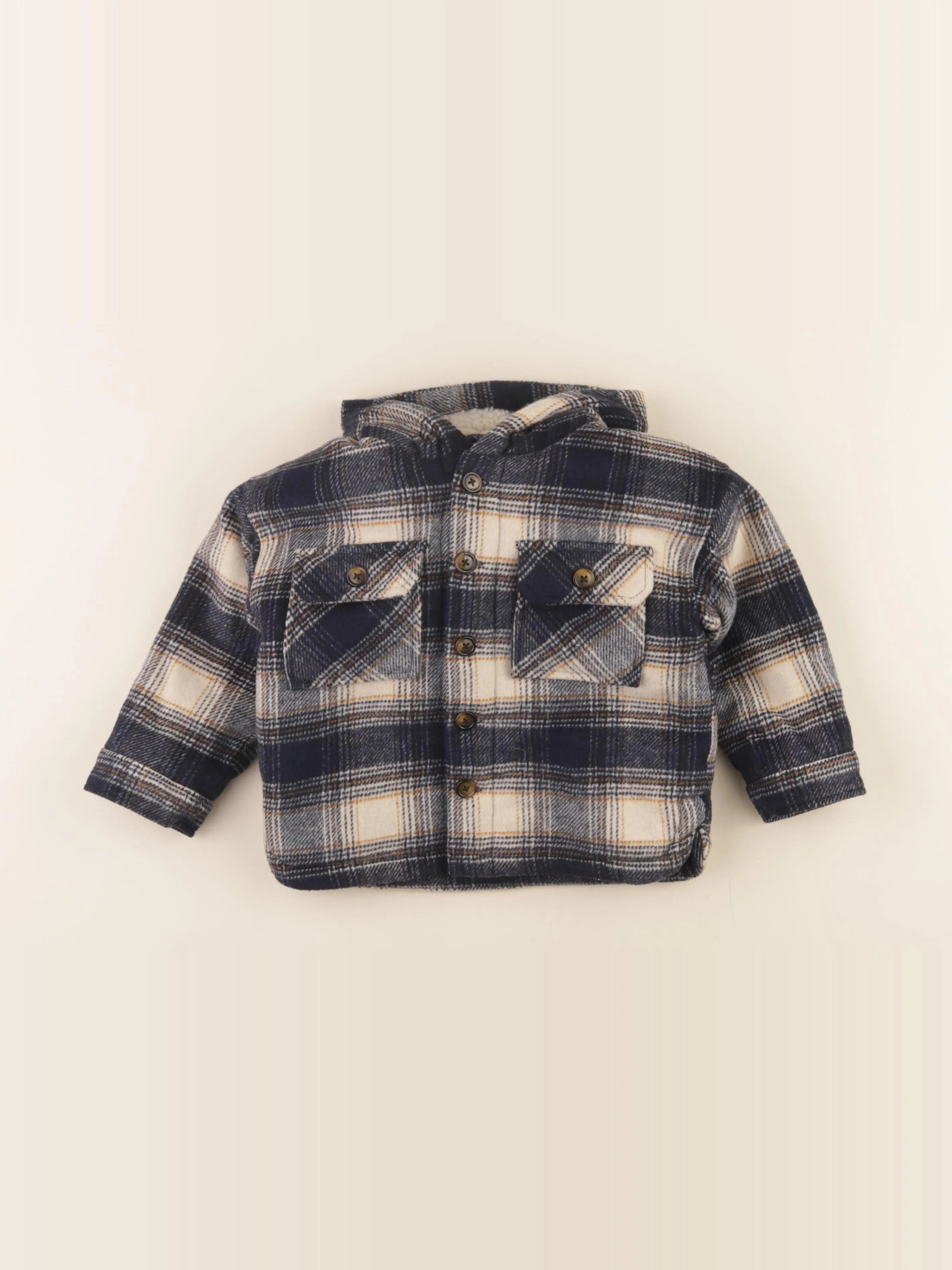 Vertbaudet - manteau bleu - 24 mois