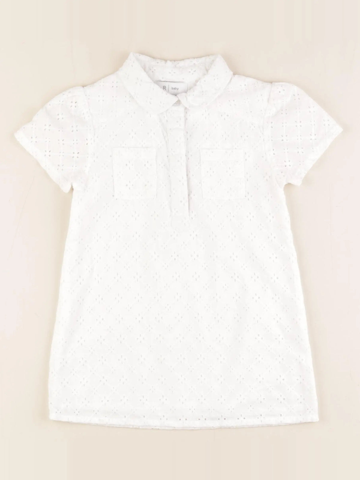 La Redoute - robe blanc - 24 mois