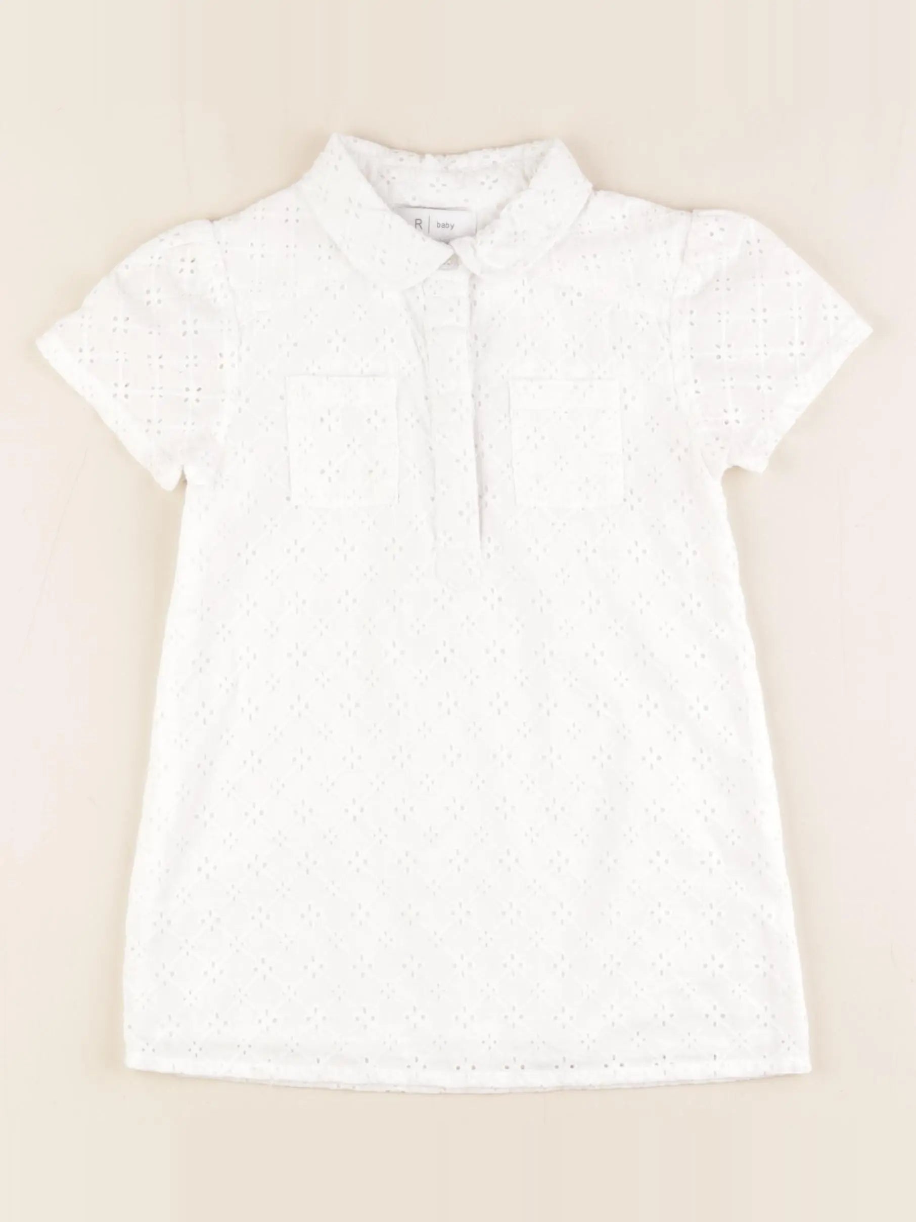 La Redoute - robe blanc - 24 mois