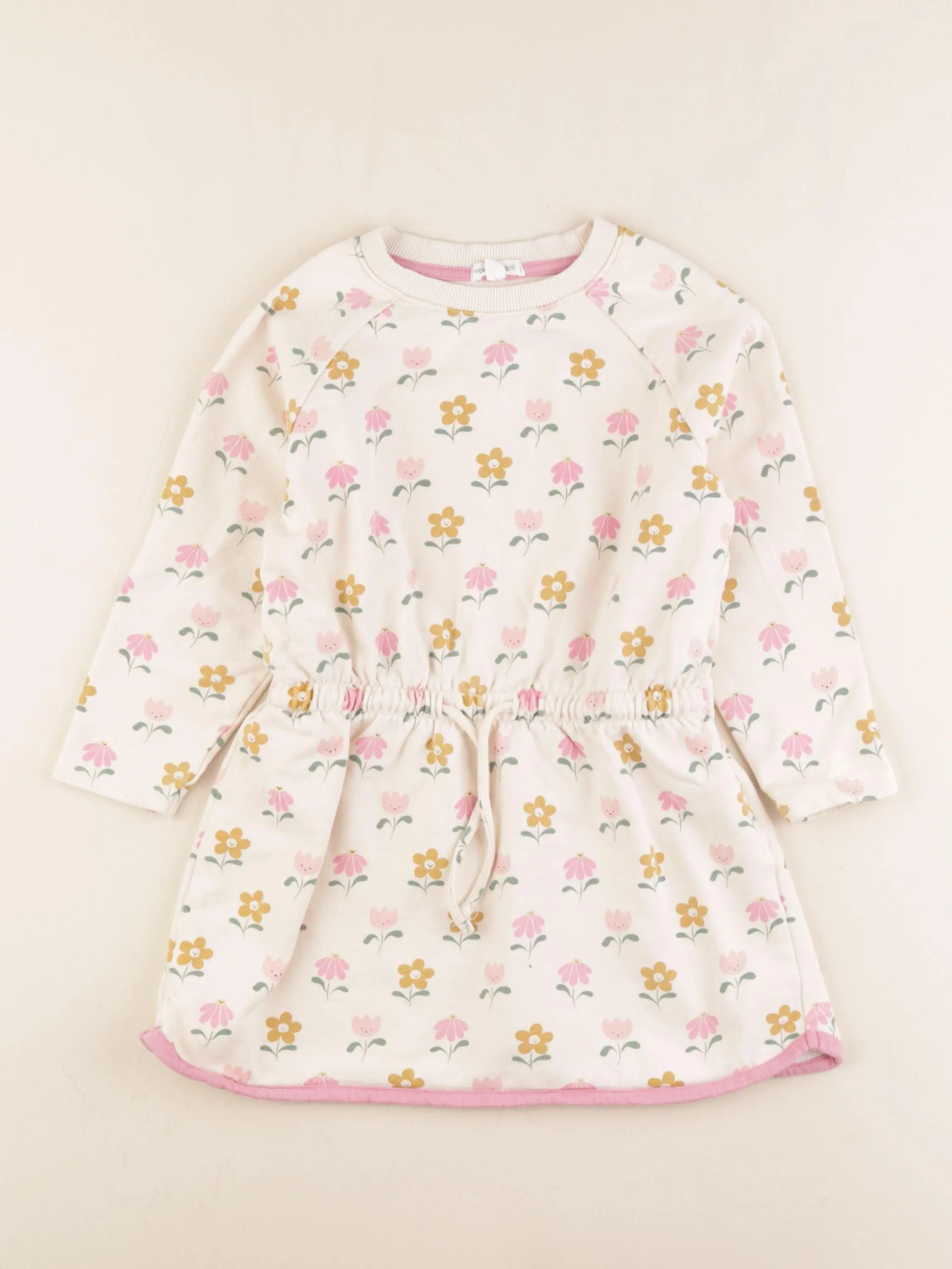 Vertbaudet - robe beige - 6 ans
