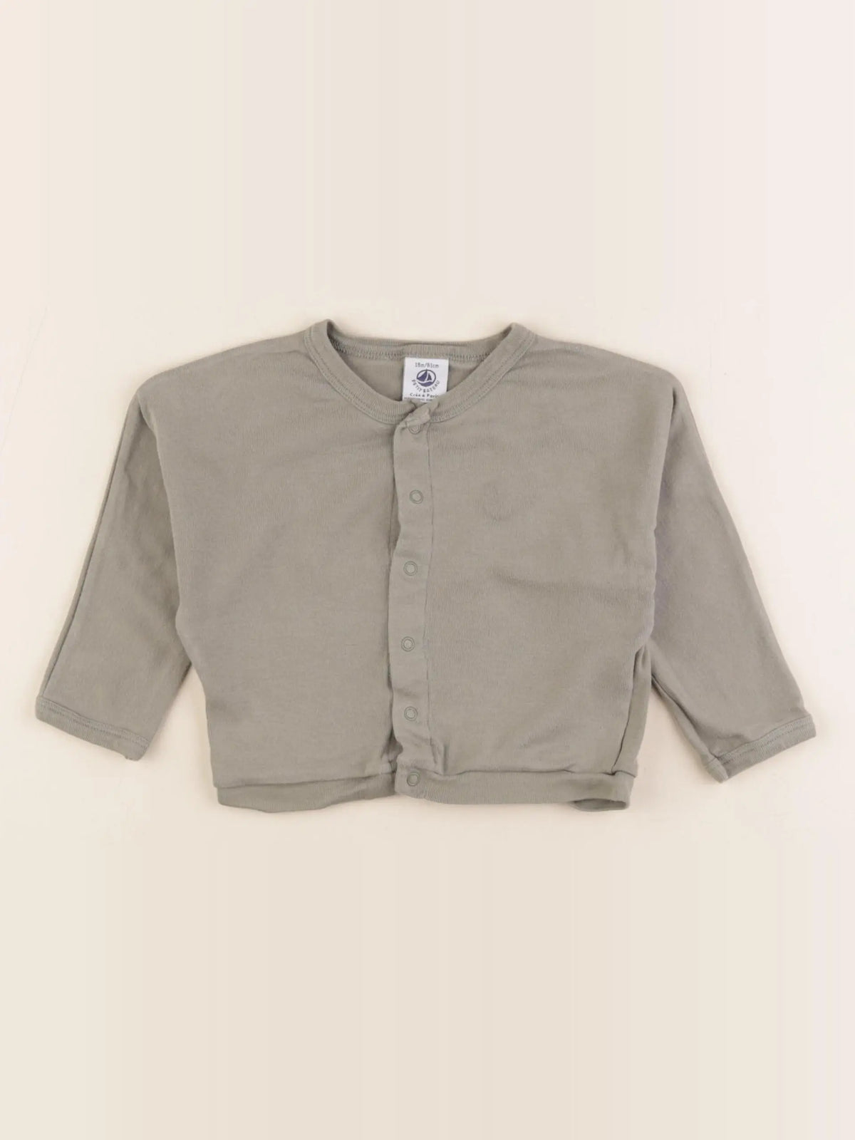Petit Bateau - tee-shirt vert - 18 mois