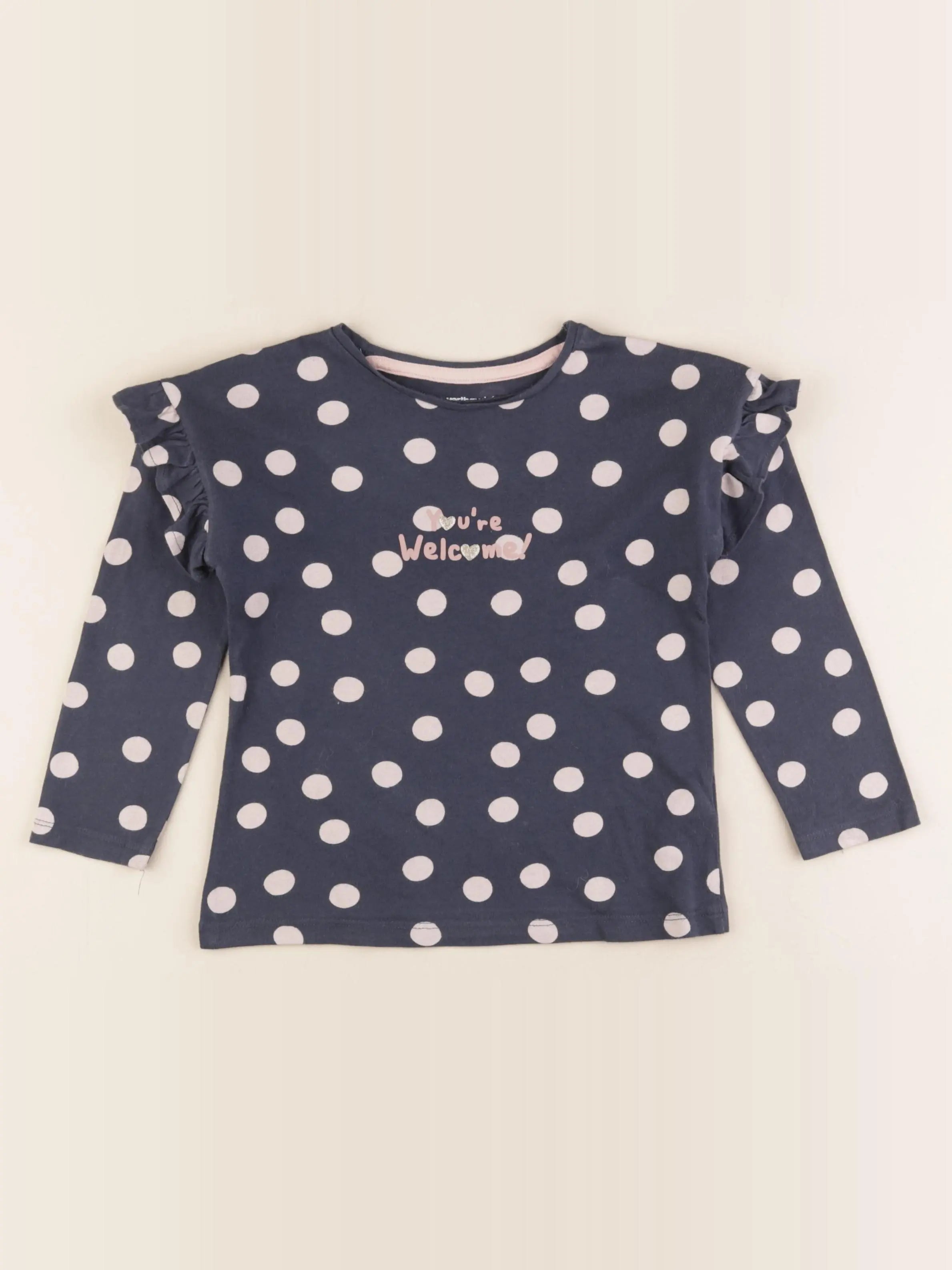 Vertbaudet - tee-shirt bleu - 6 ans