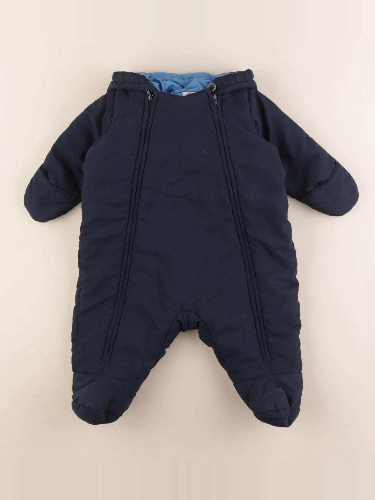 Petit Bateau - combi-pilote bleu - 6 mois