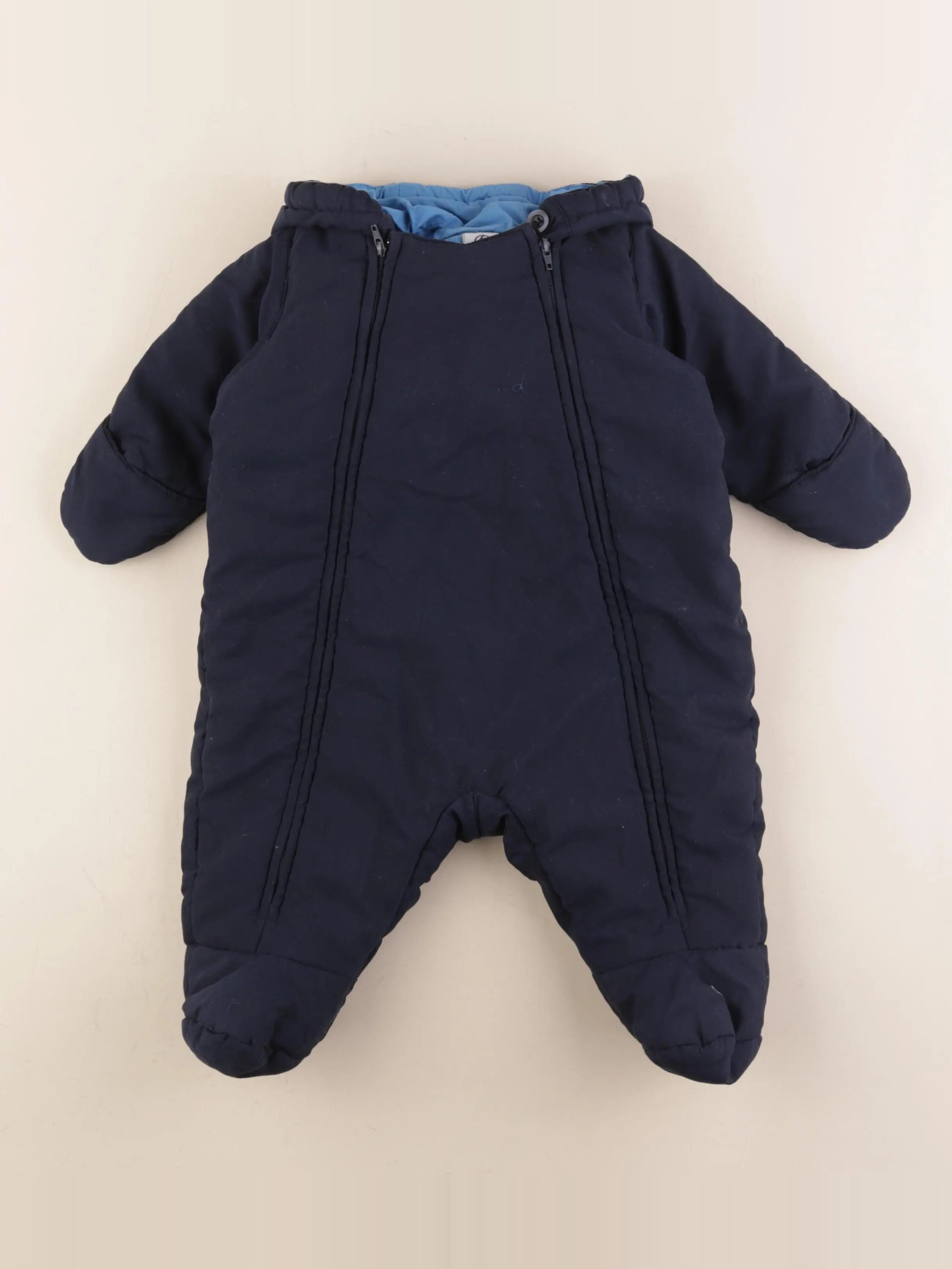 Petit Bateau - combi-pilote bleu - 6 mois