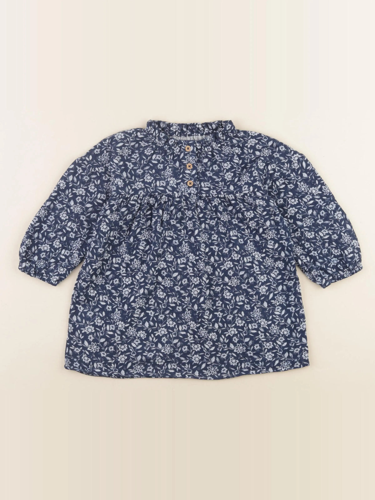 Vertbaudet - robe bleu - 24 mois