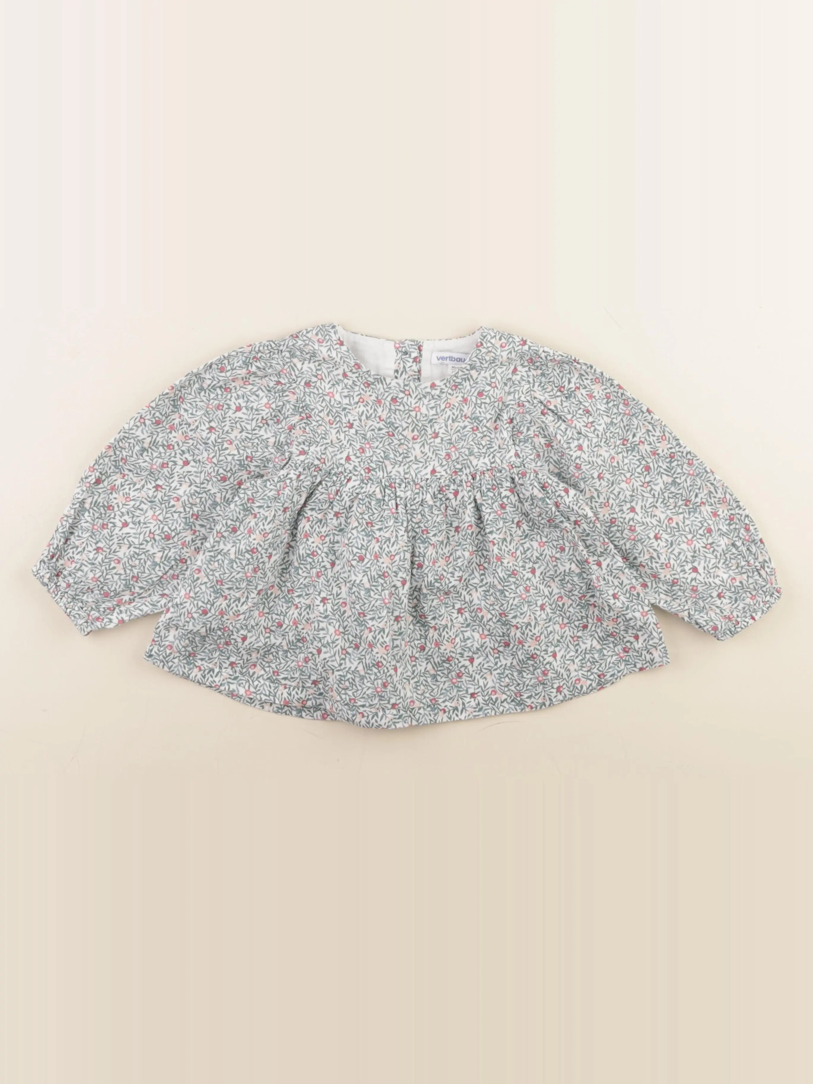 Vertbaudet - blouse vert - 24 mois