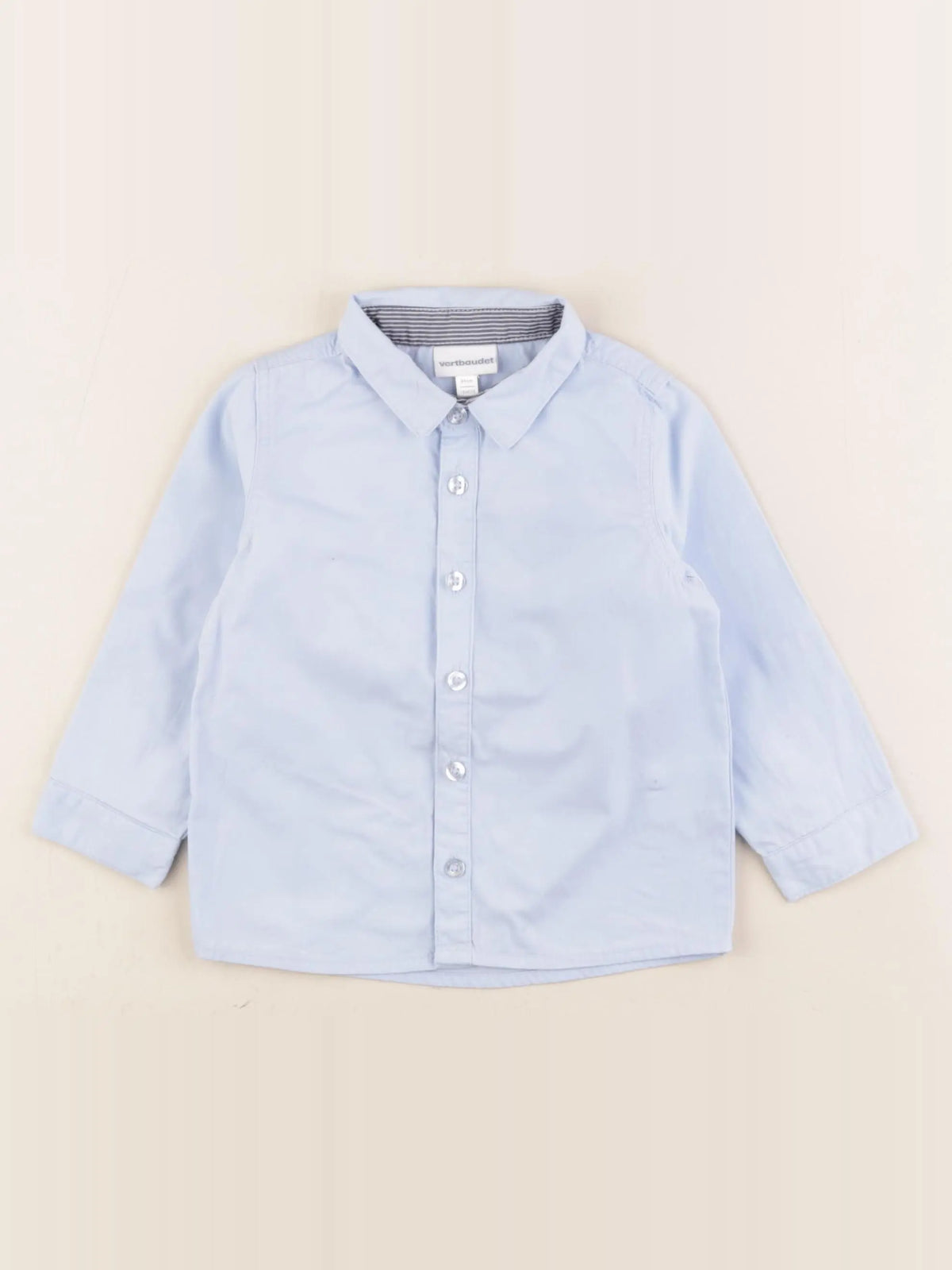 Vertbaudet - chemise bleu - 18 mois