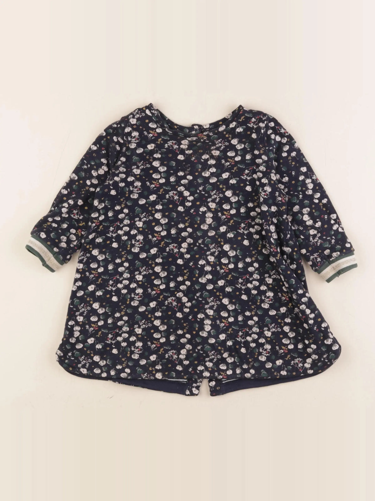 Petit Bateau - robe bleu - 18 mois
