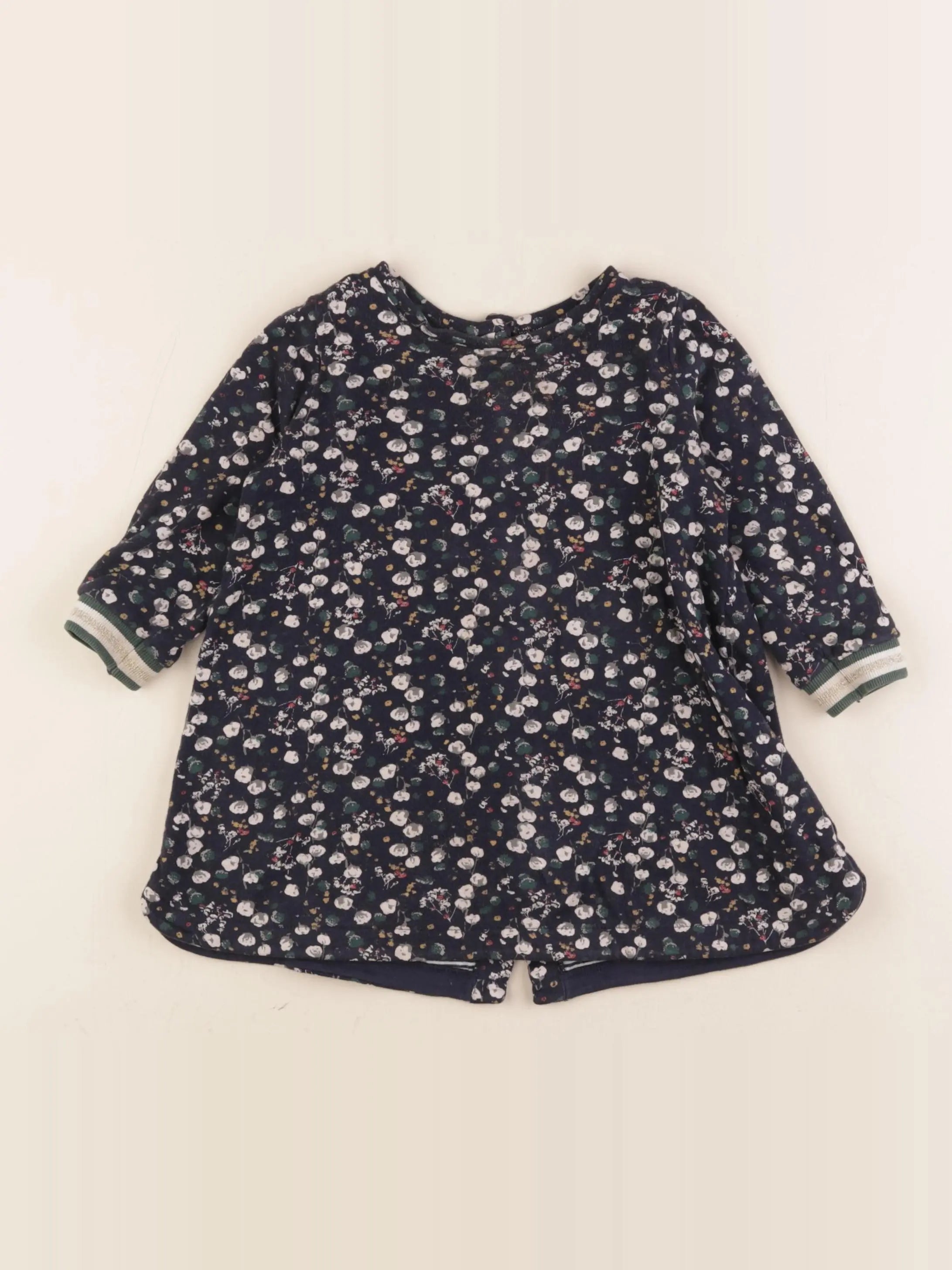 Petit Bateau - robe bleu - 18 mois