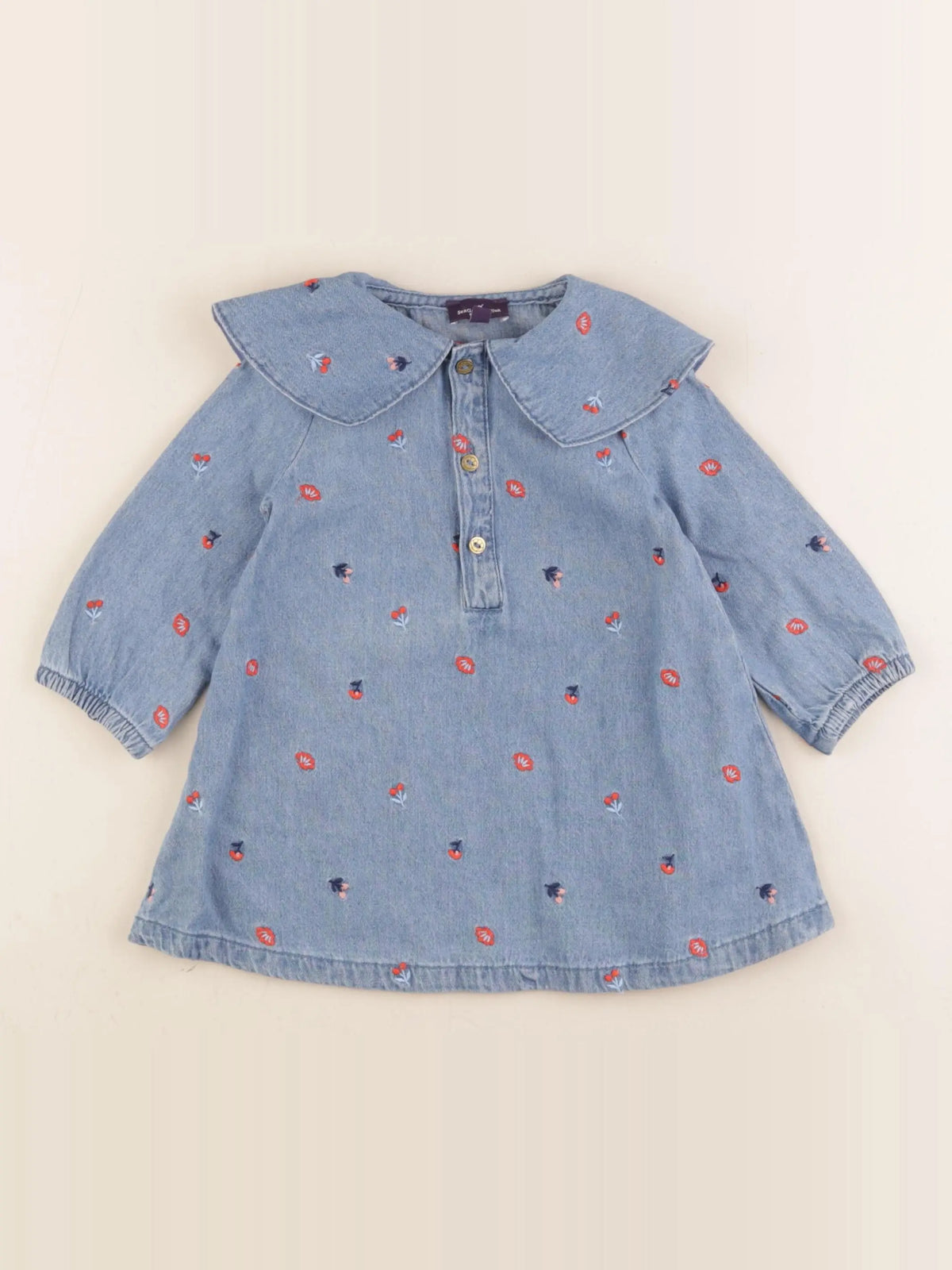 Sergent Major - robe bleu - 12 mois