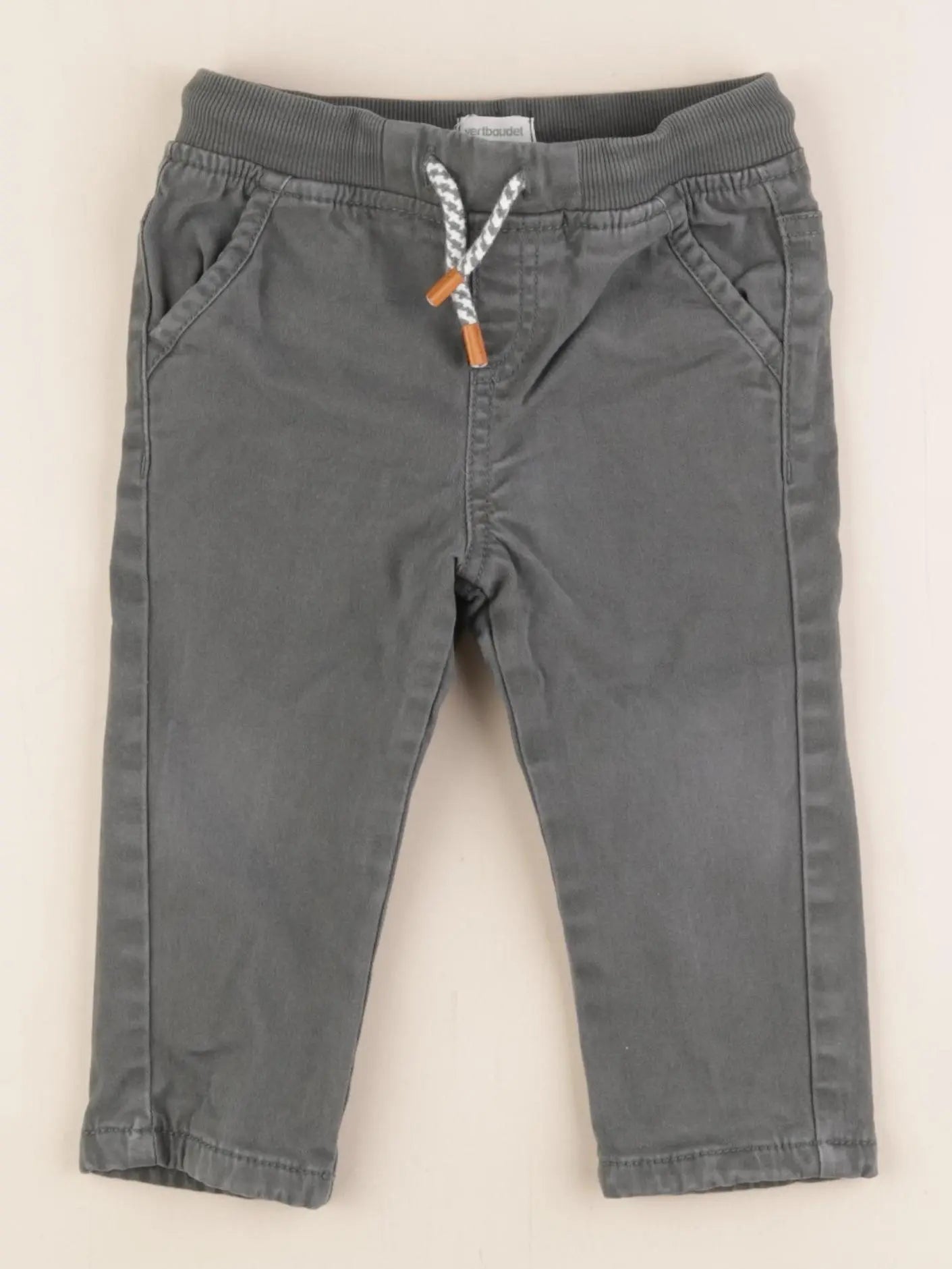 Vertbaudet - pantalon vert - 18 mois